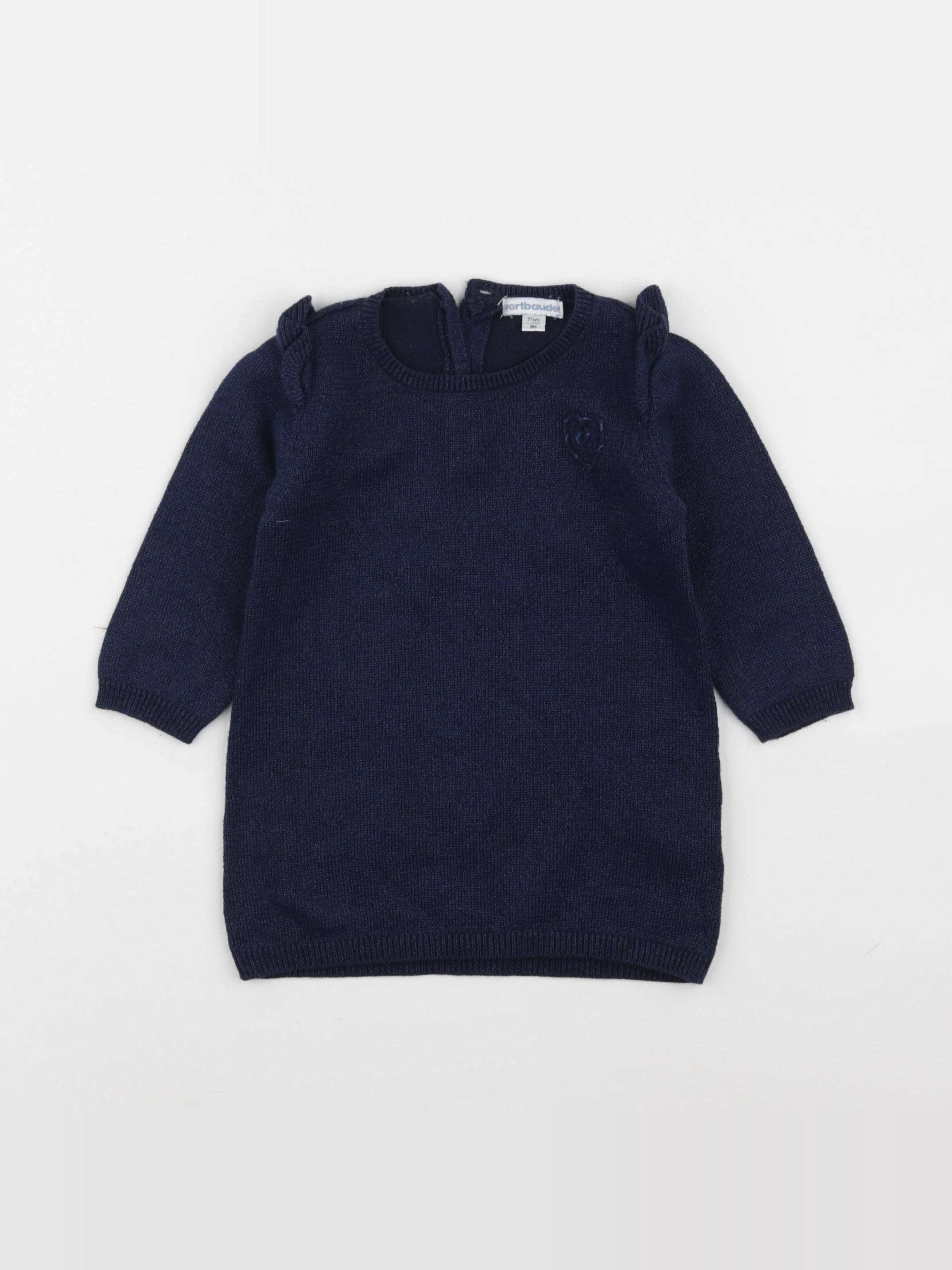 Vertbaudet - robe bleu - 9 mois
