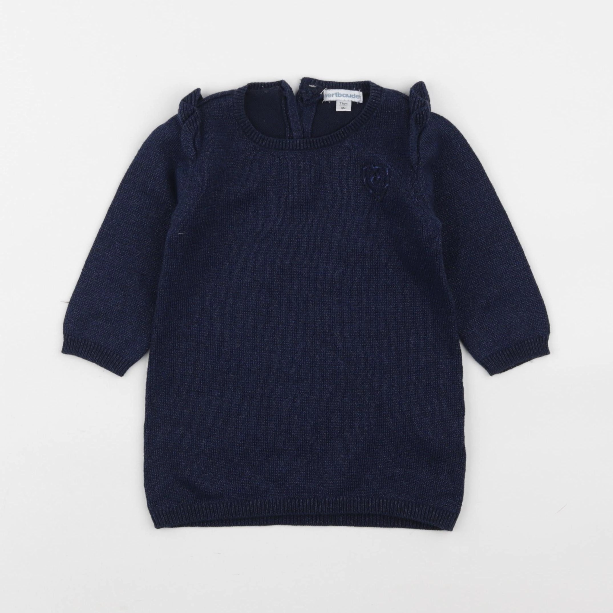Vertbaudet - robe bleu - 9 mois