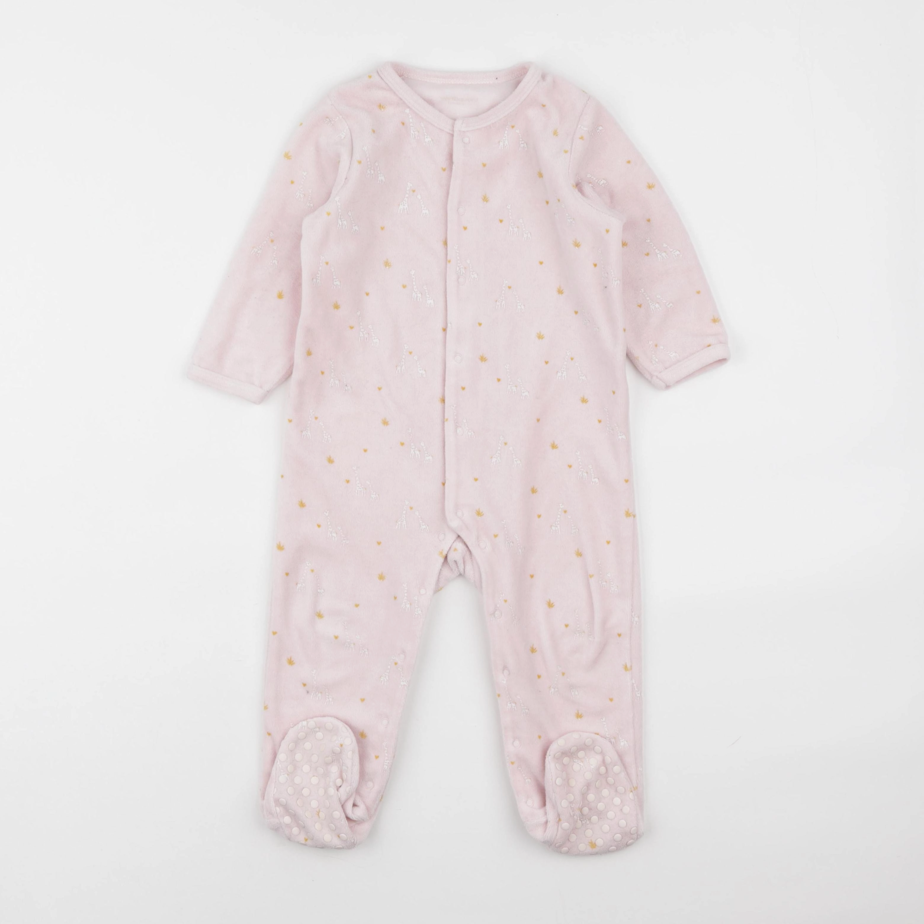 Vertbaudet - pyjama velours rose - 18 mois