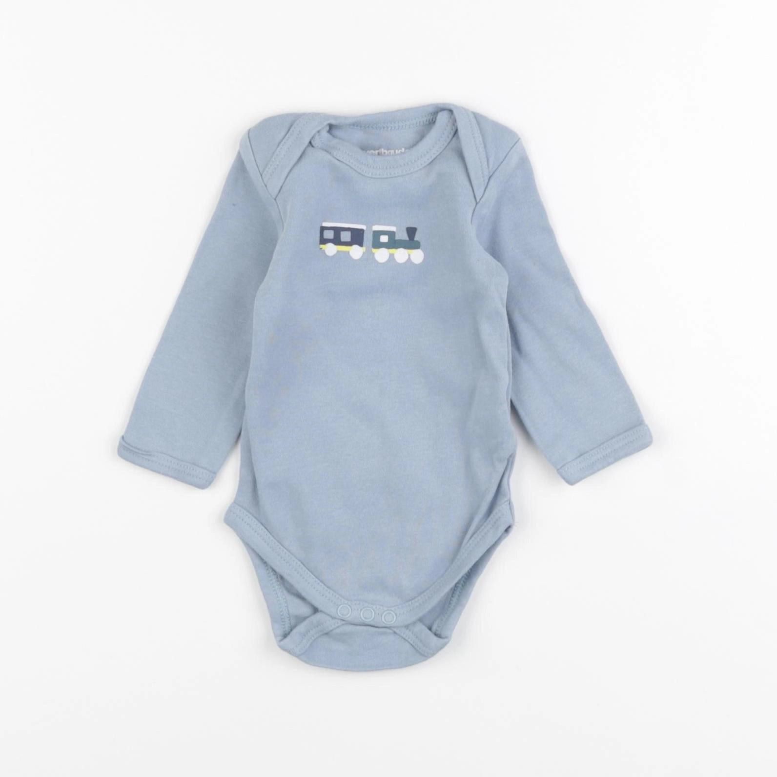 Vertbaudet - body bleu - 3 mois