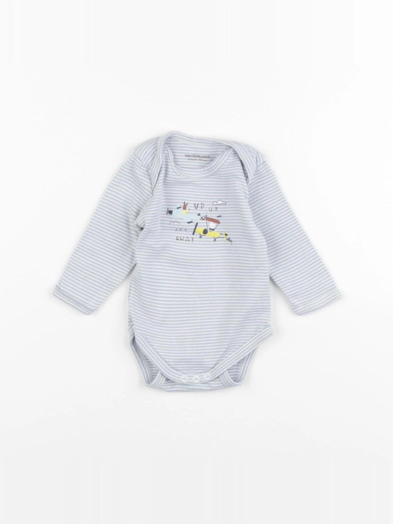 Vertbaudet - body bleu - 3 mois
