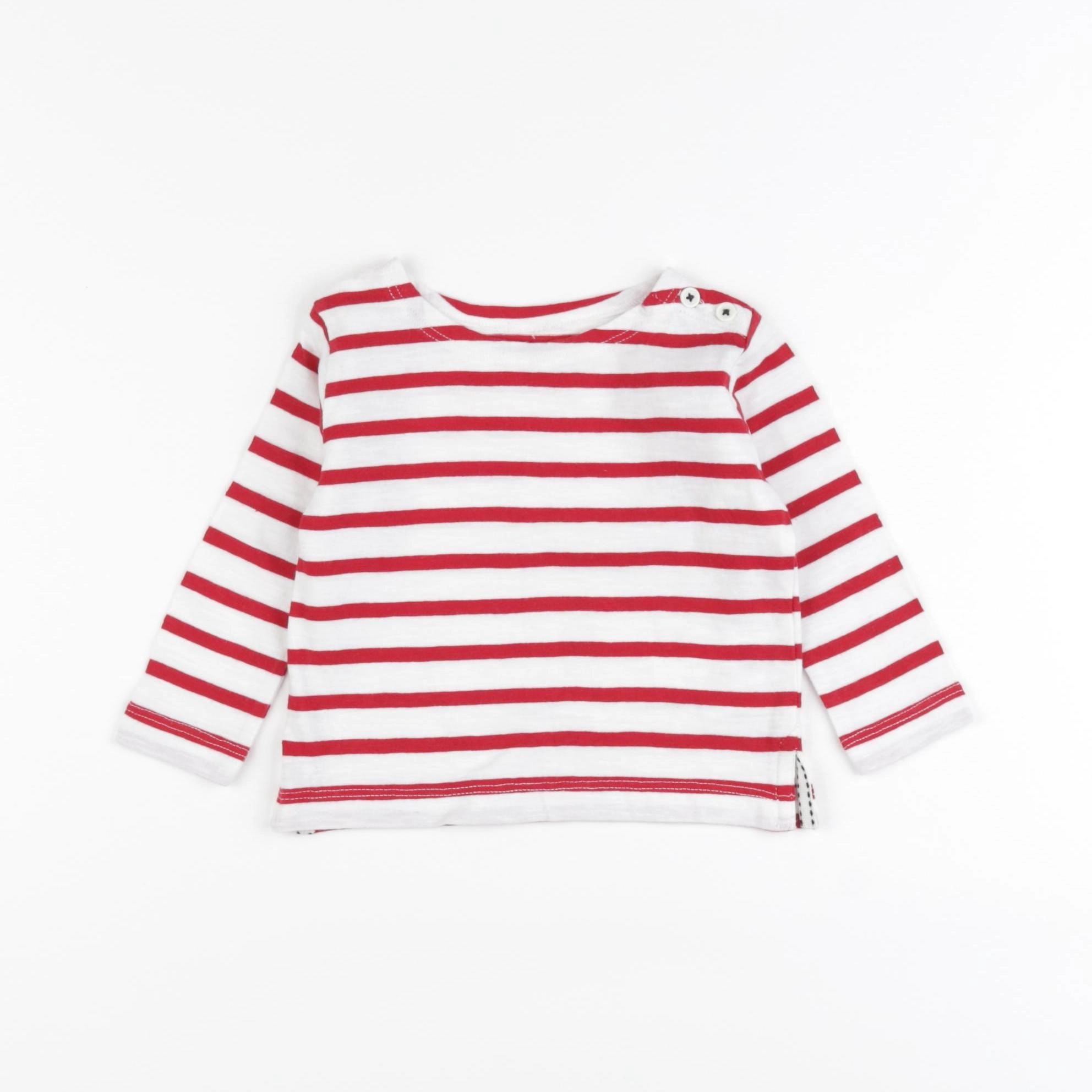 Boutchou - tee-shirt rouge - 9 mois
