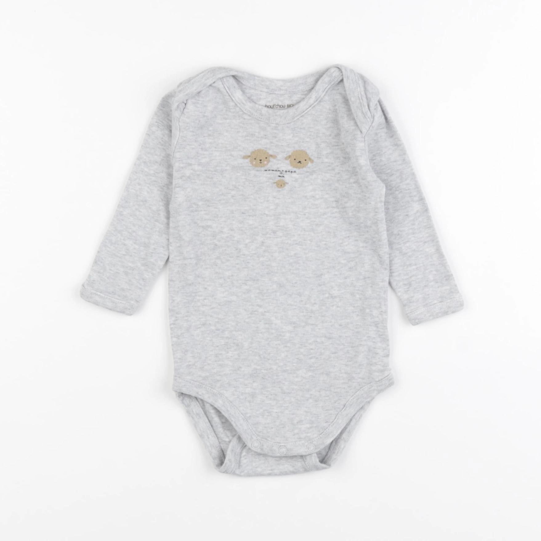 Boutchou - body gris - 9 mois