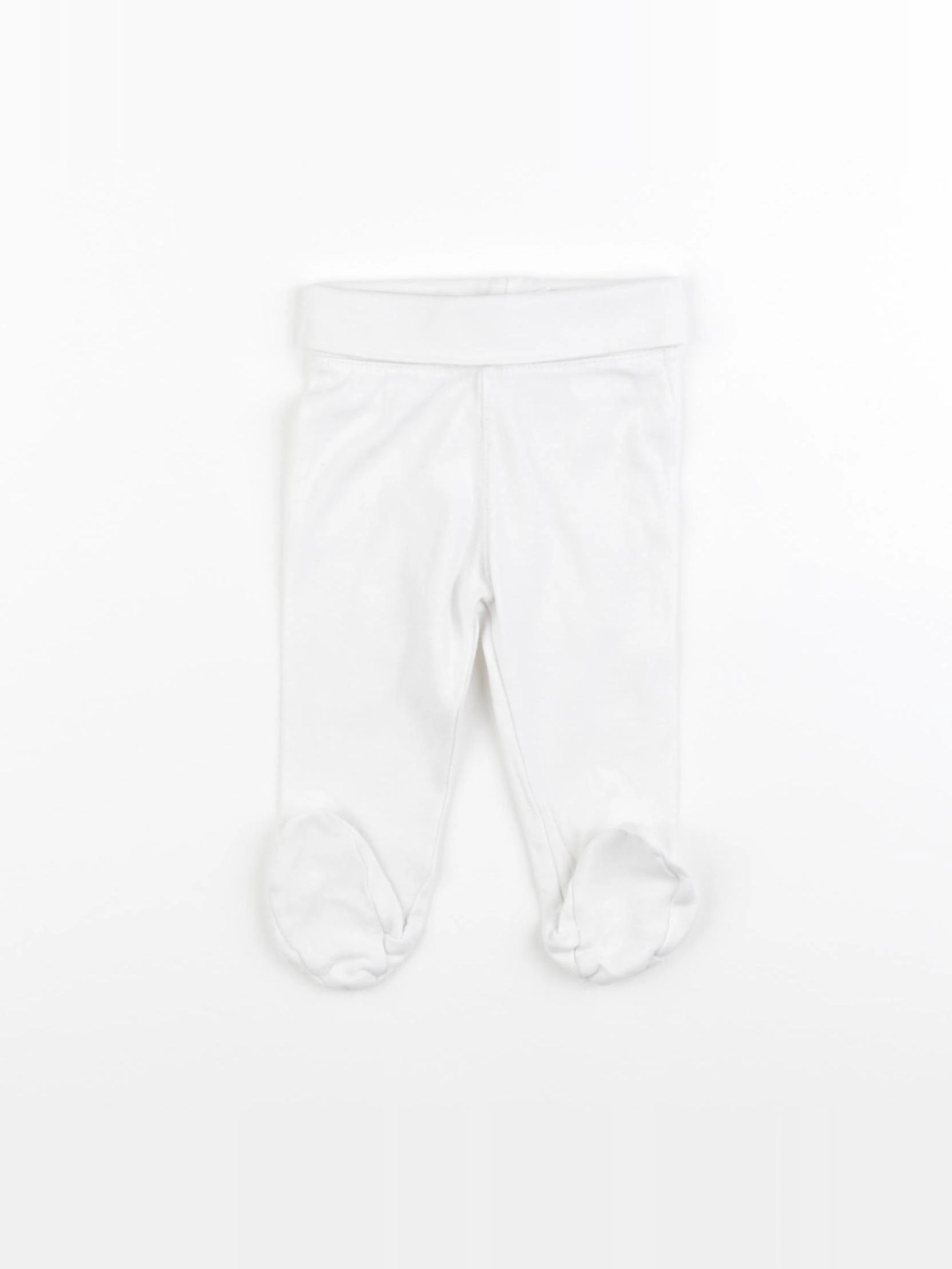 H&M - legging blanc - 3/6 mois