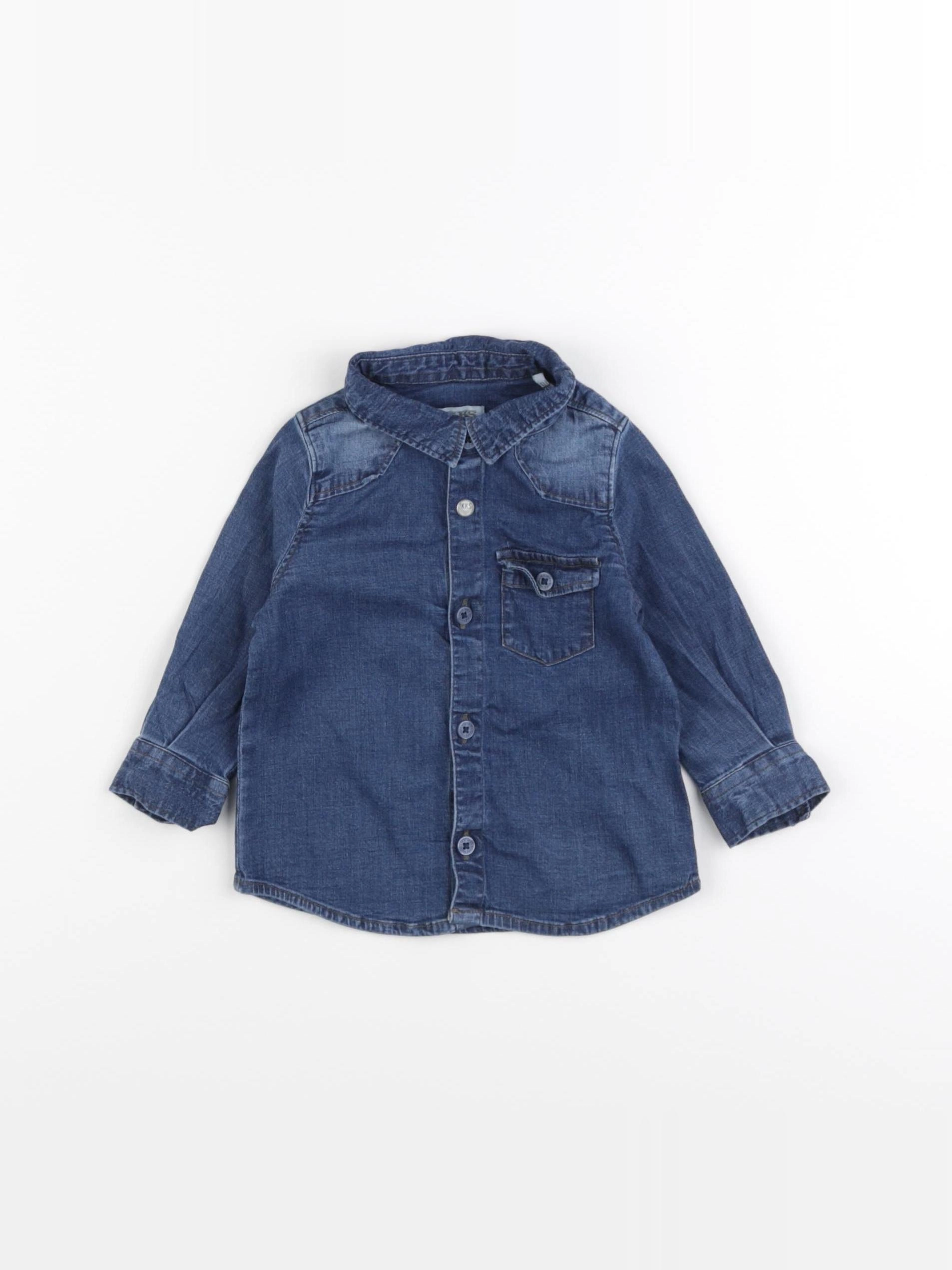 IKKS - chemise bleu - 6 mois