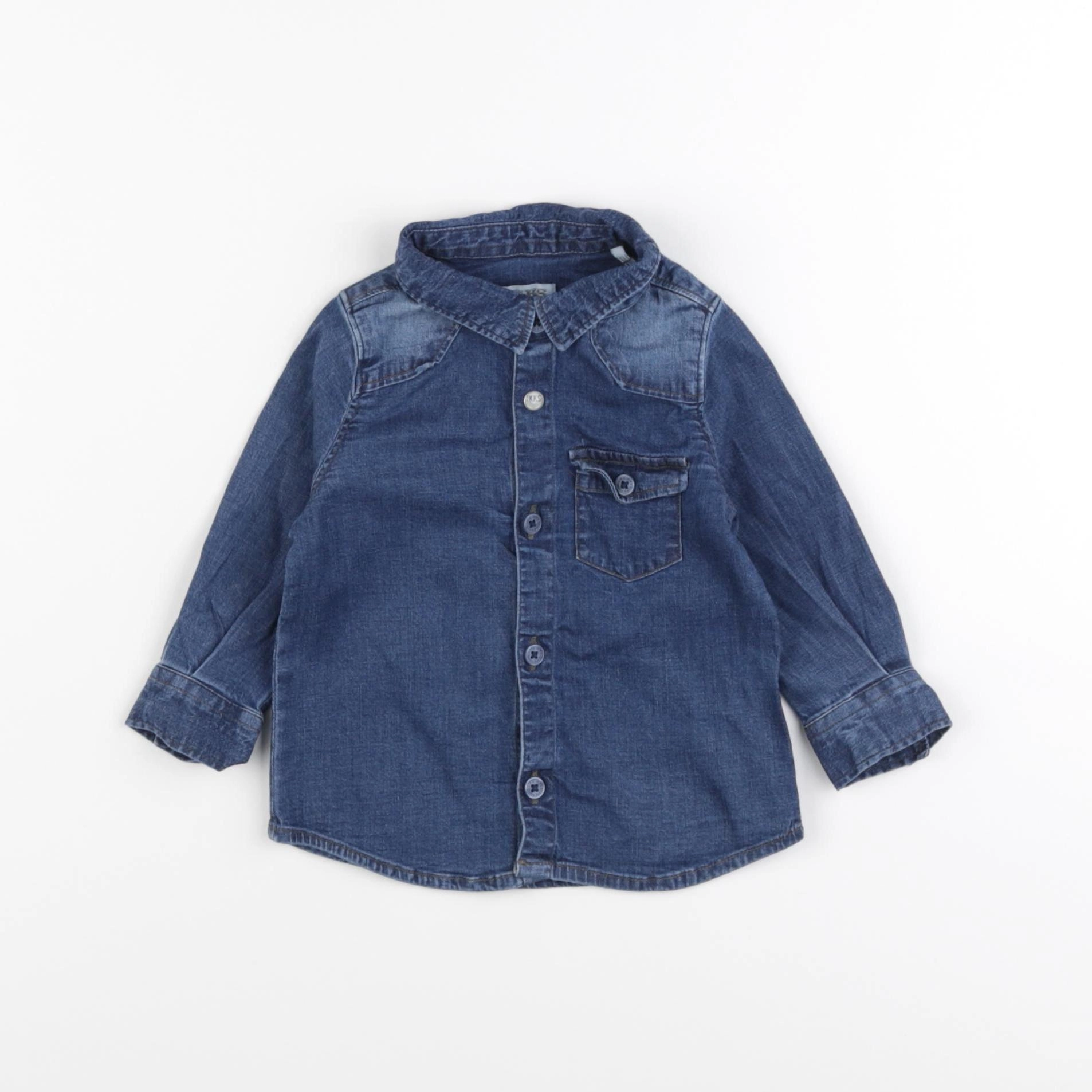 IKKS - chemise bleu - 6 mois