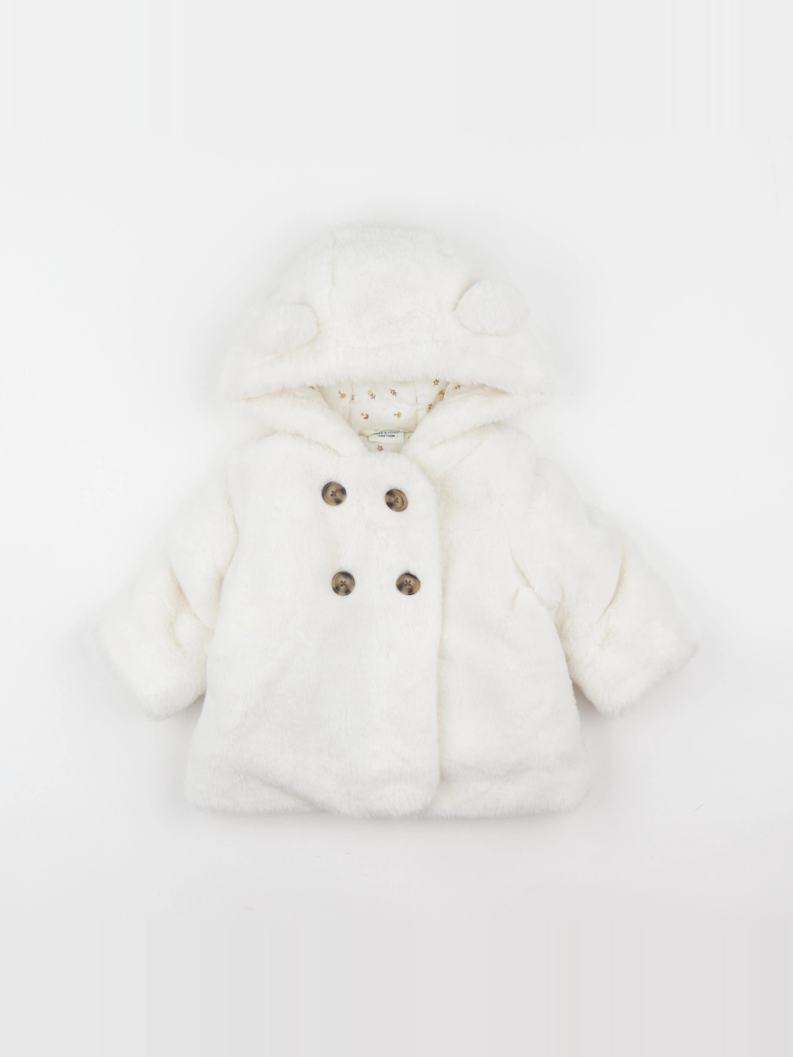 Tape à l'oeil - manteau blanc - 9 mois