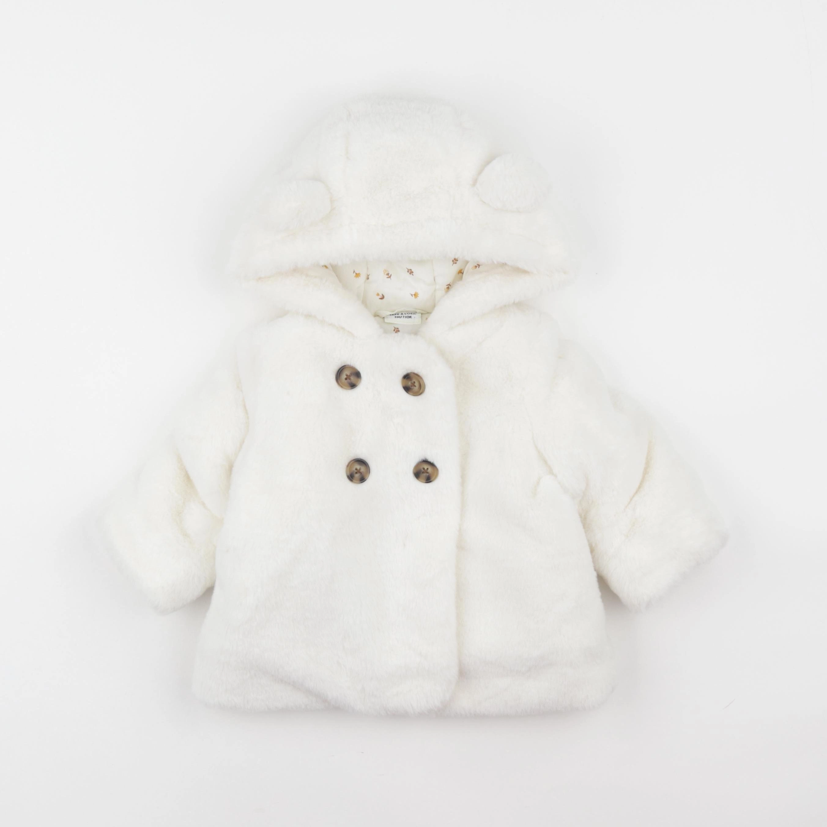 Tape à l'oeil - manteau blanc - 9 mois