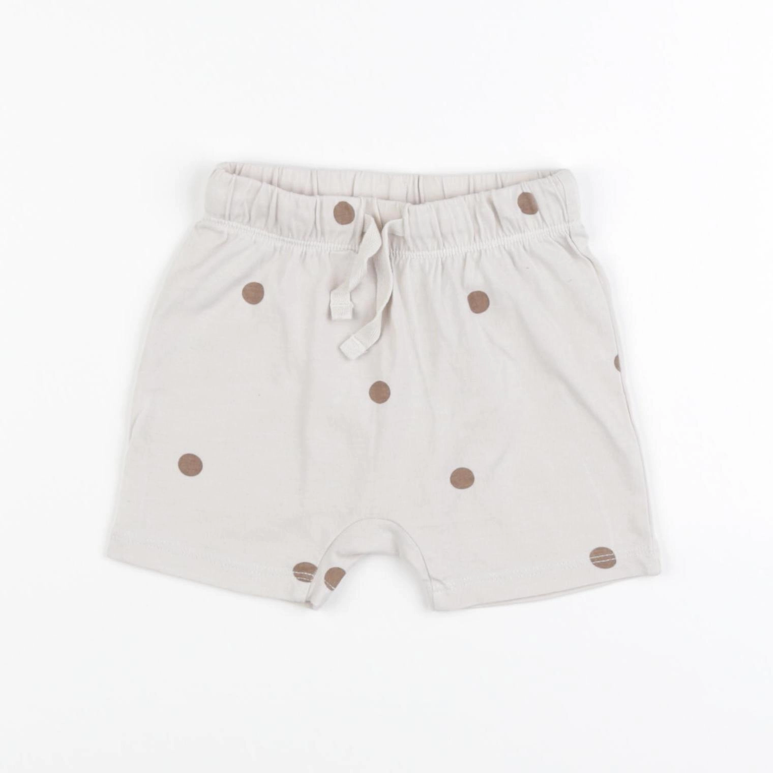 H&M - short beige - 3/6 mois