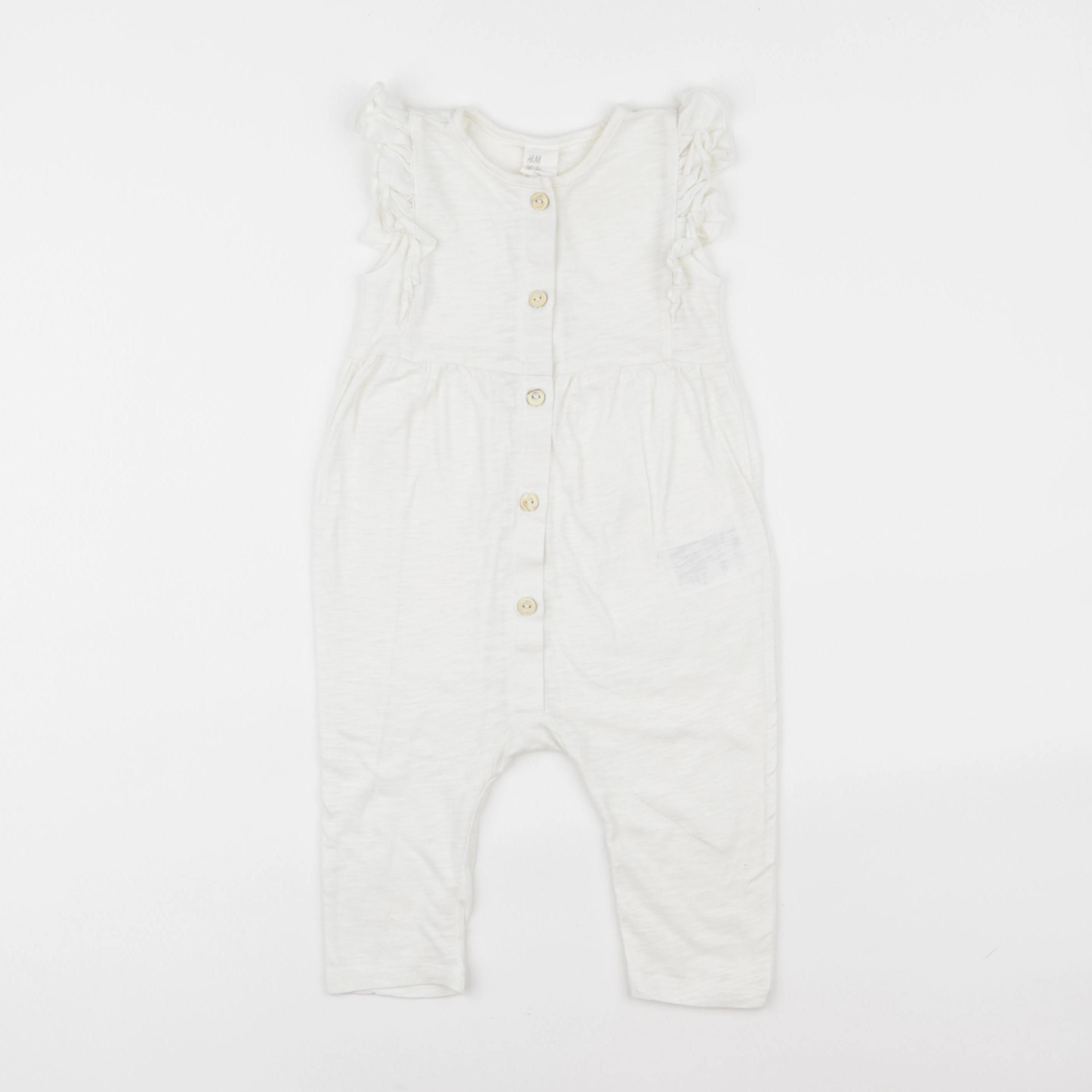 H&M - combinaison blanc - 6/9 mois