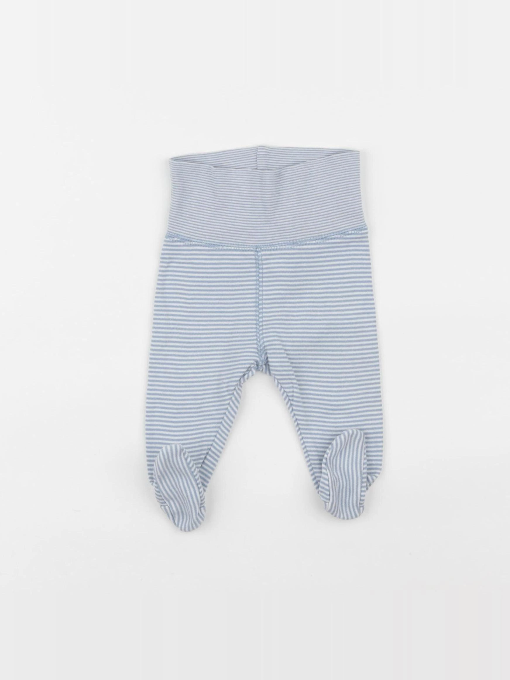H&M - legging blanc, bleu - 1/3 mois