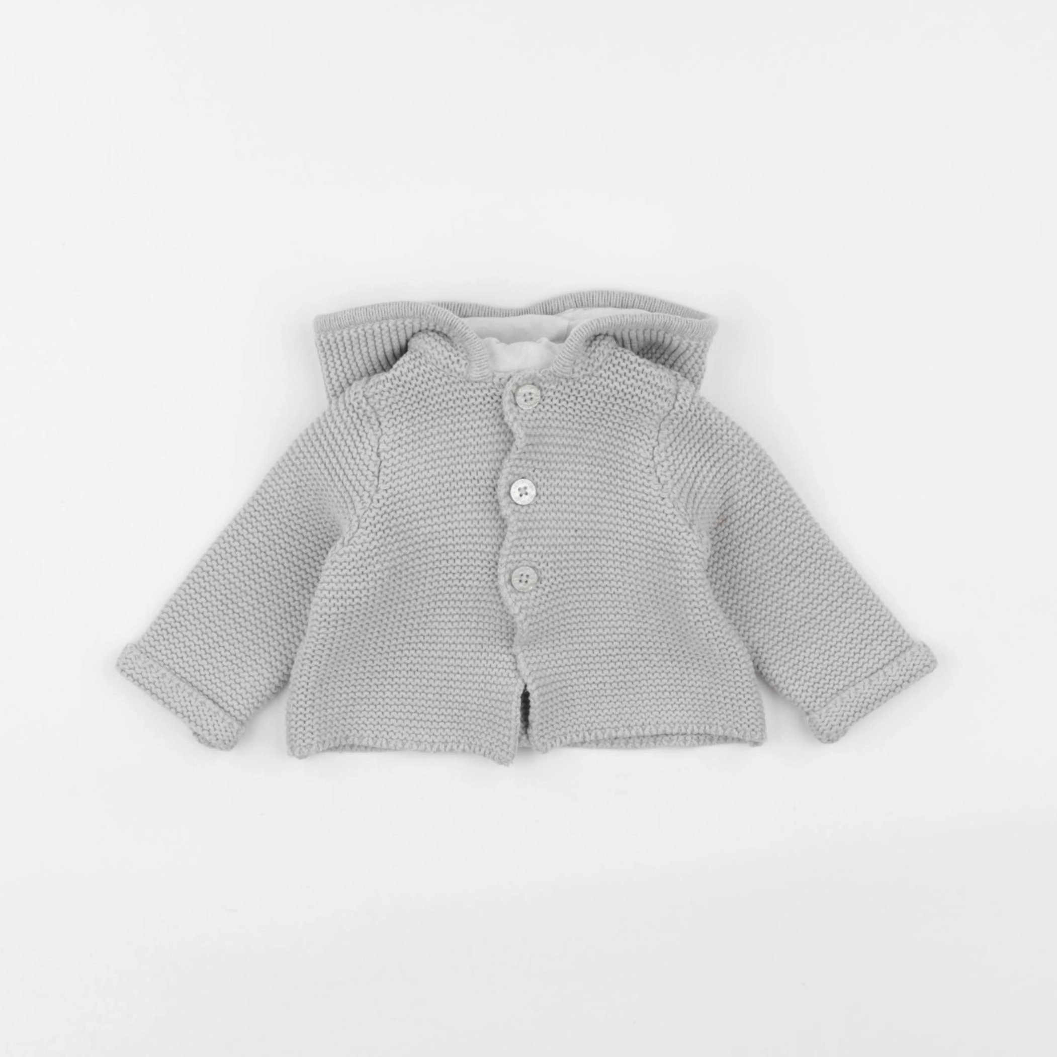 Vertbaudet - gilet gris - 1 mois