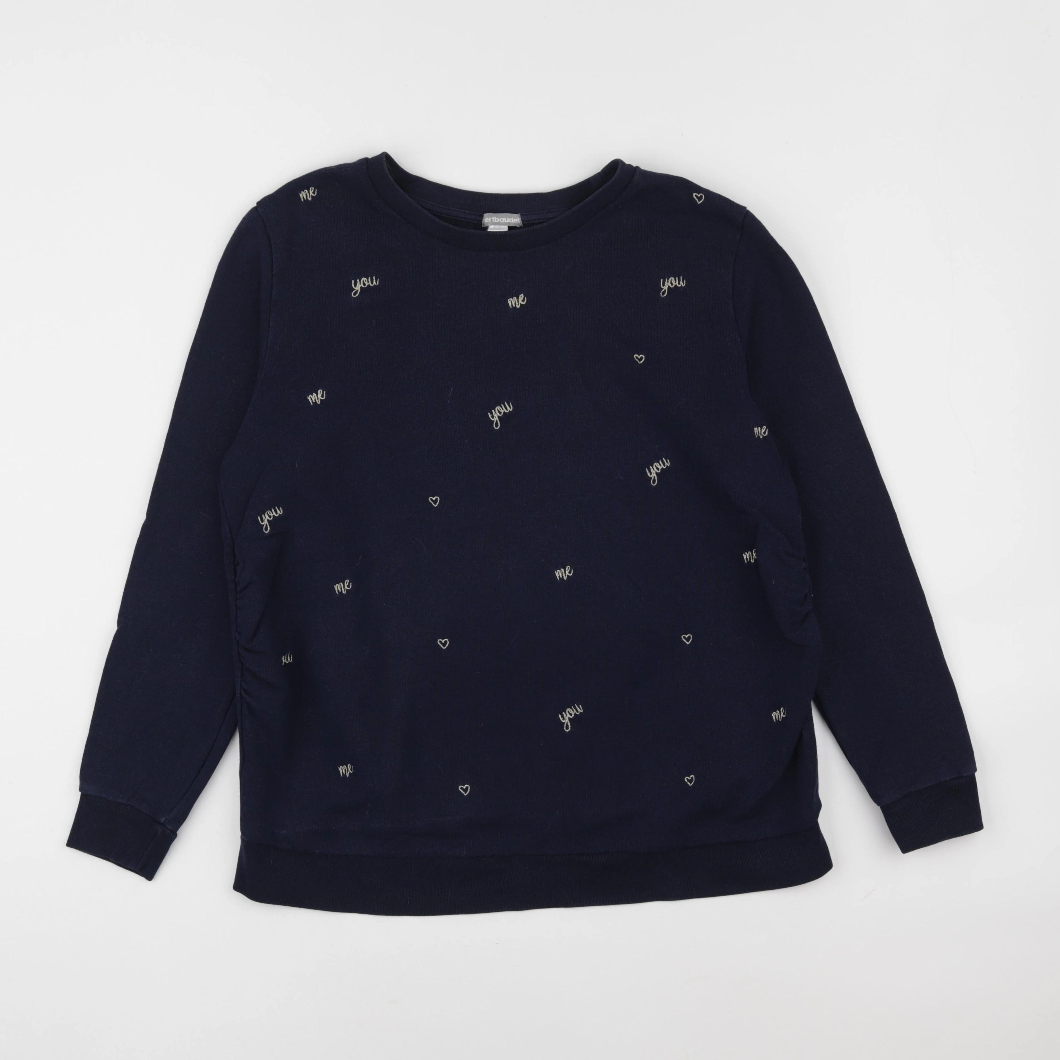 Vertbaudet - sweat grossesse bleu - 38 à 40
