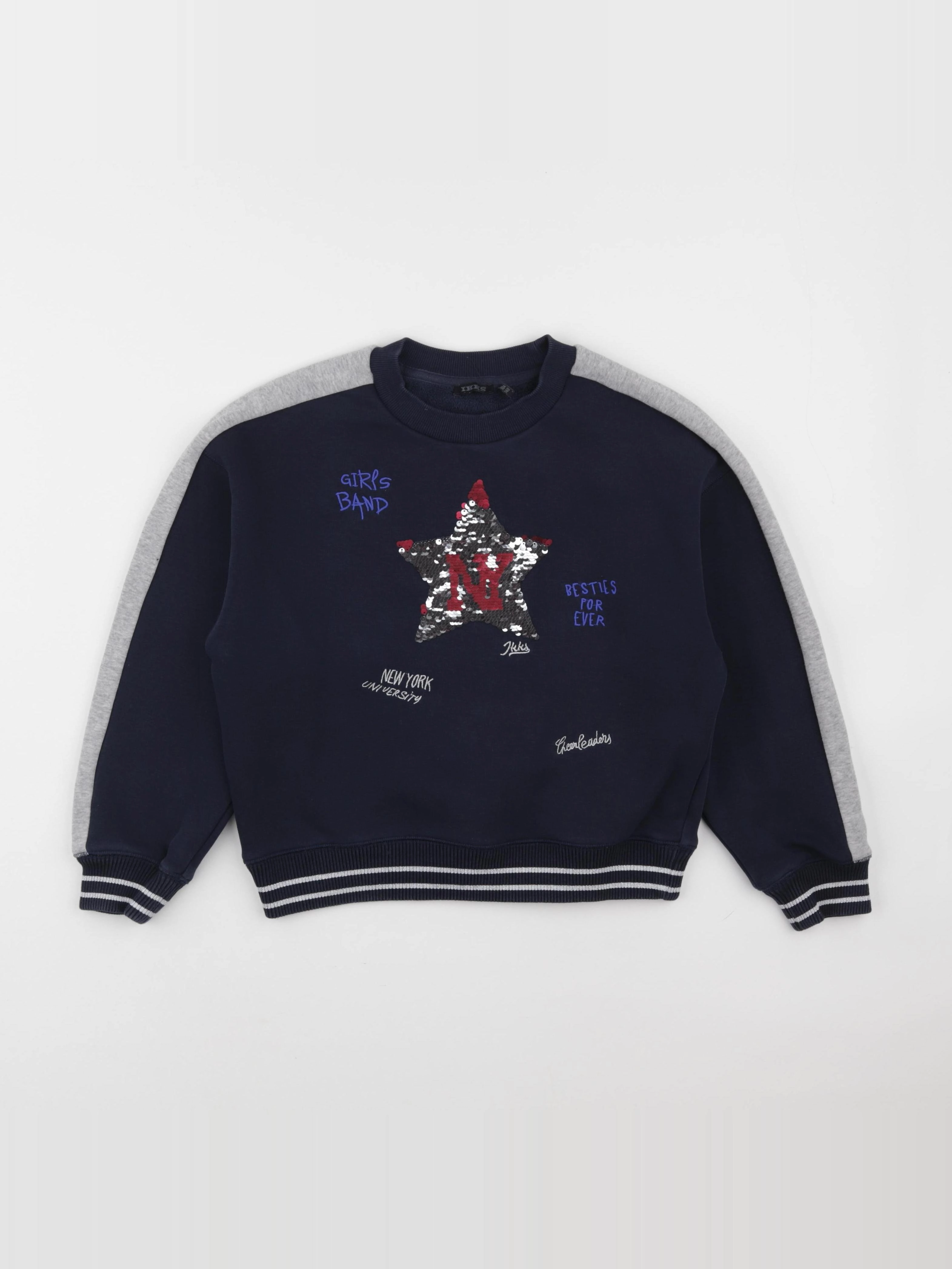 IKKS - sweat bleu - 10 ans
