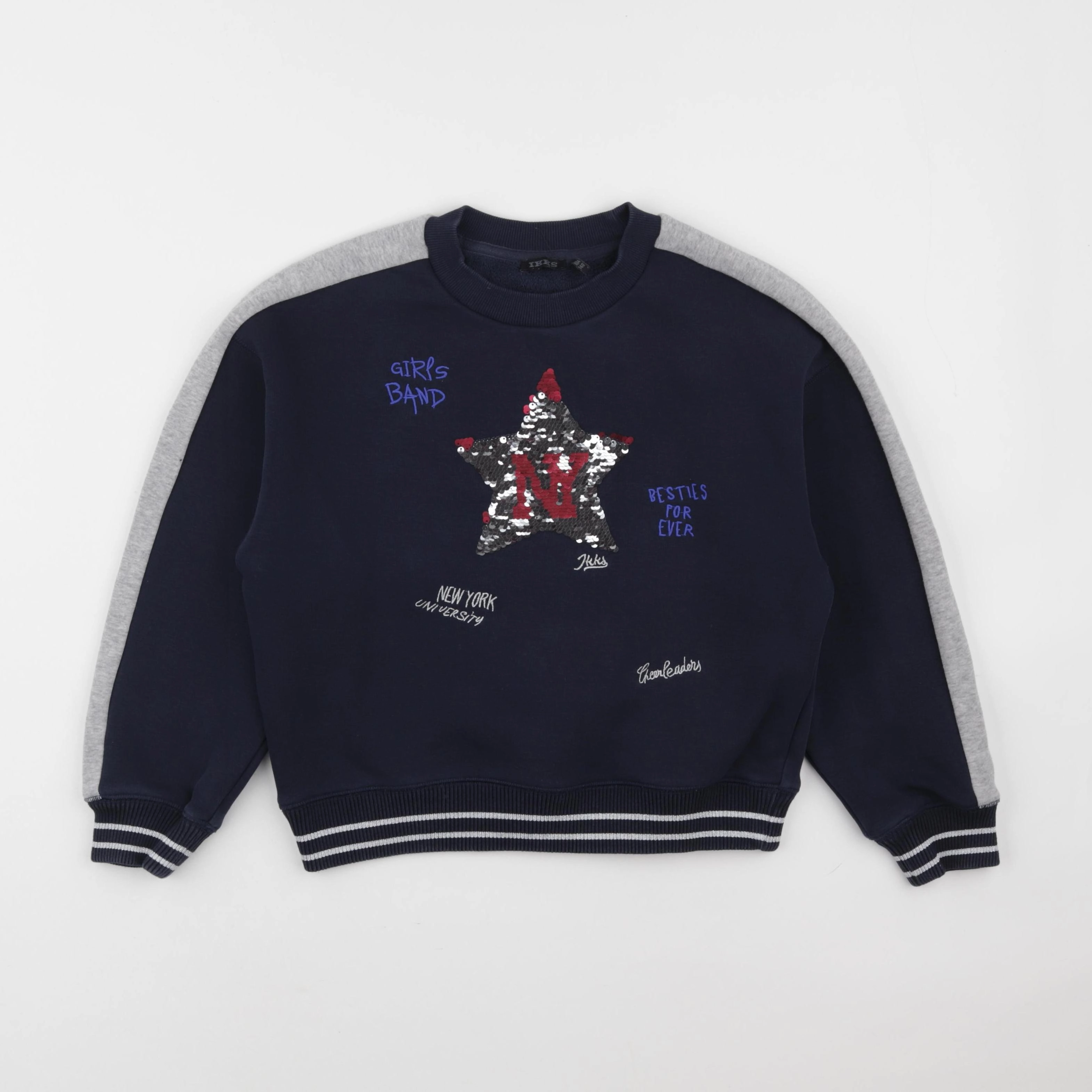 IKKS - sweat bleu - 10 ans