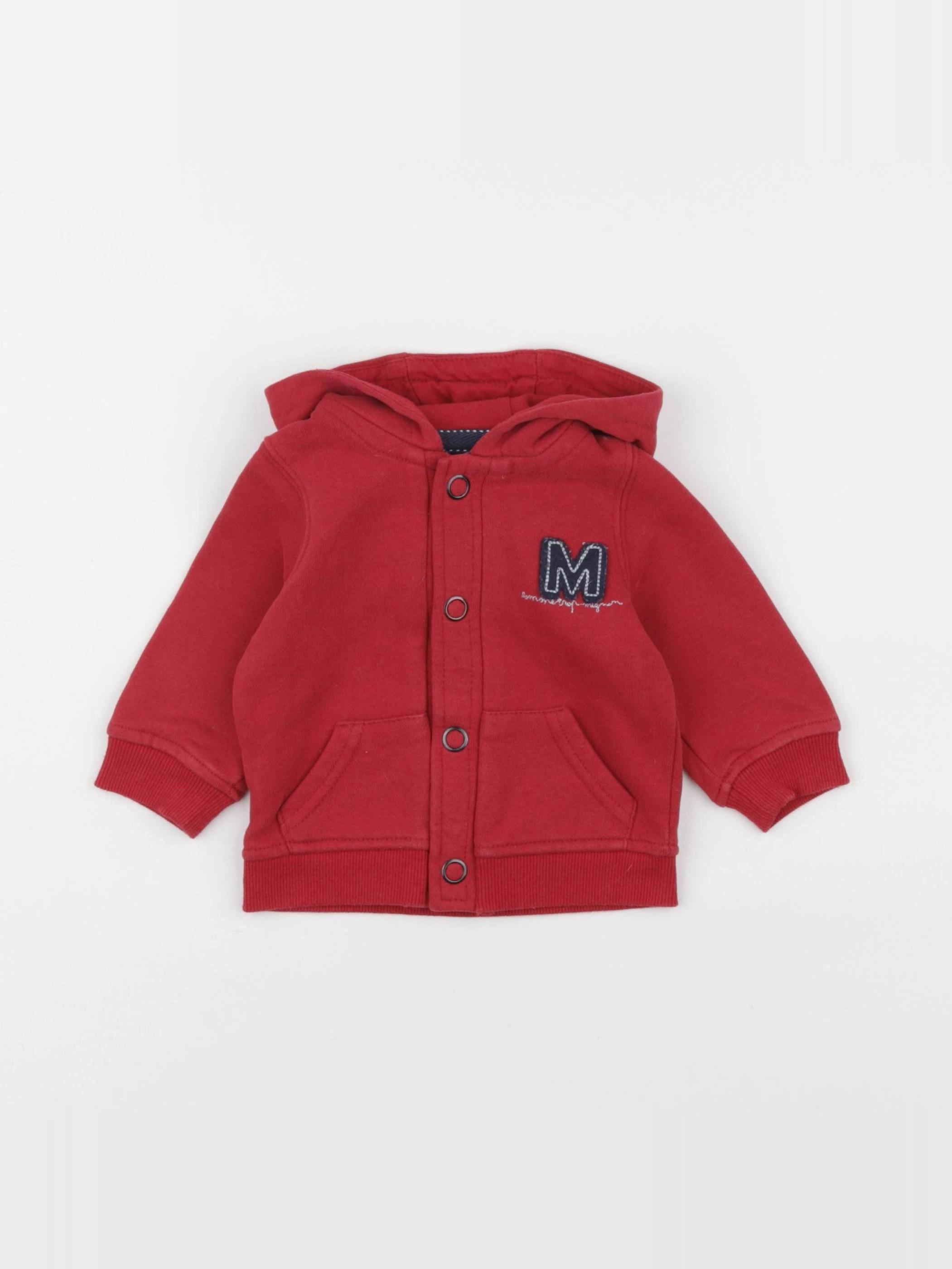 Tape à l'oeil - sweat rouge - 6 mois