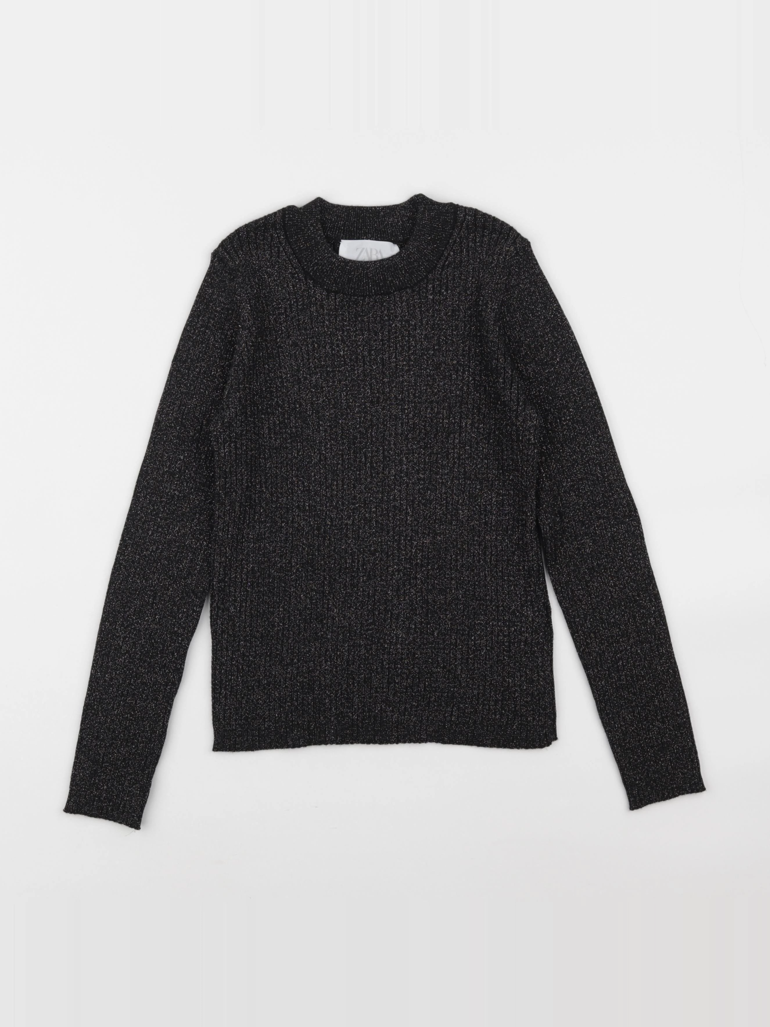 Zara - pull noir, or - 11/12 ans