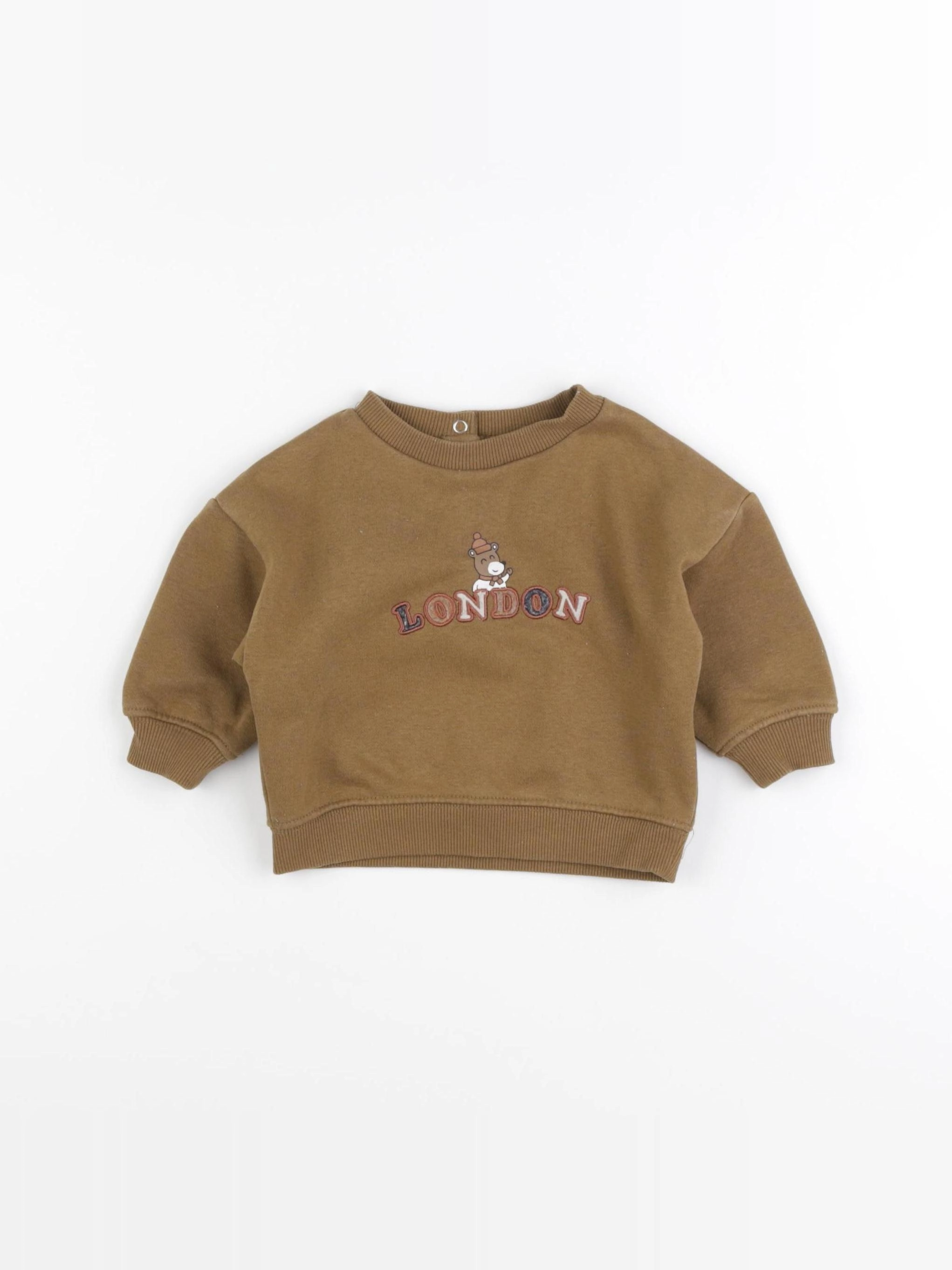 Vertbaudet - sweat vert - 6 mois