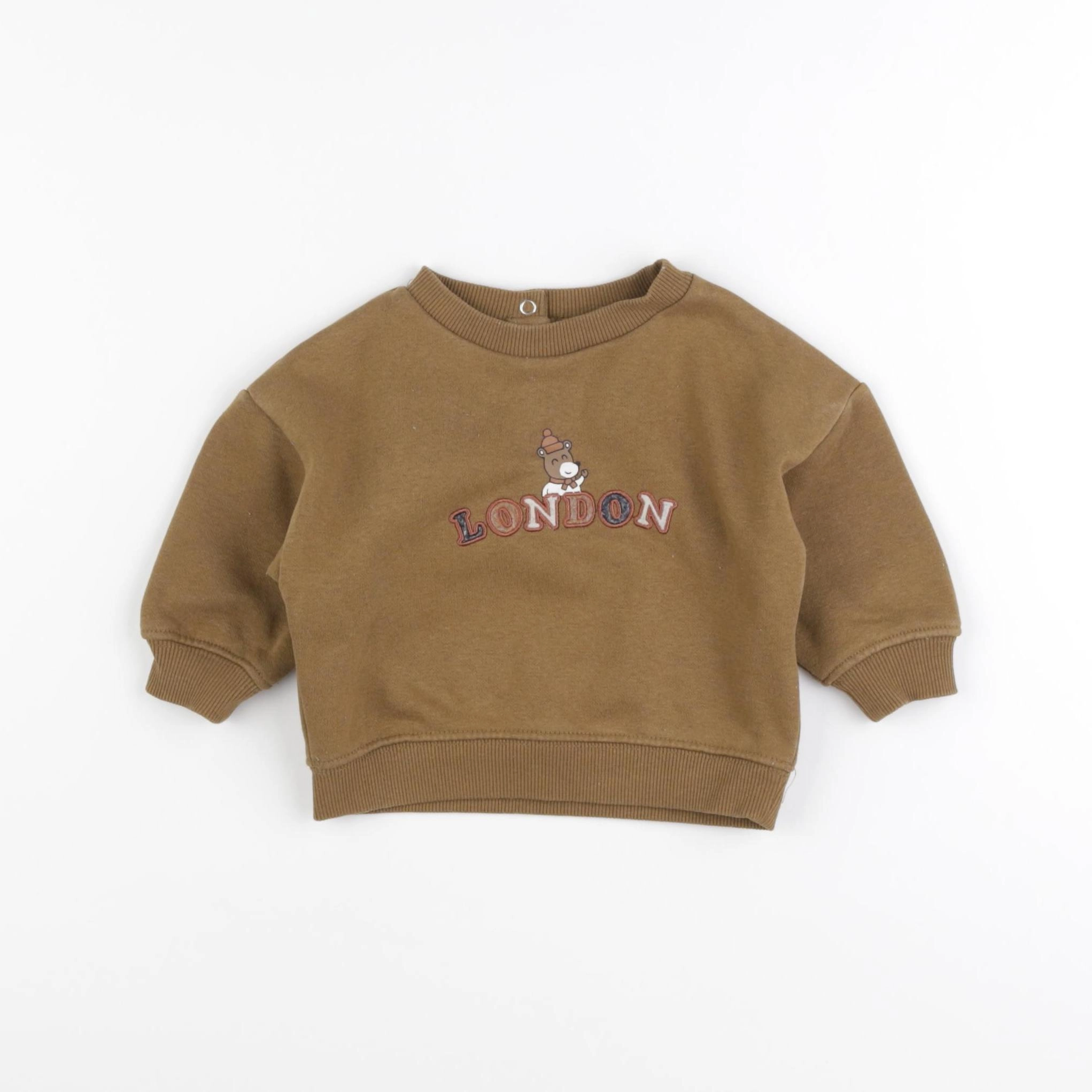 Vertbaudet - sweat vert - 6 mois