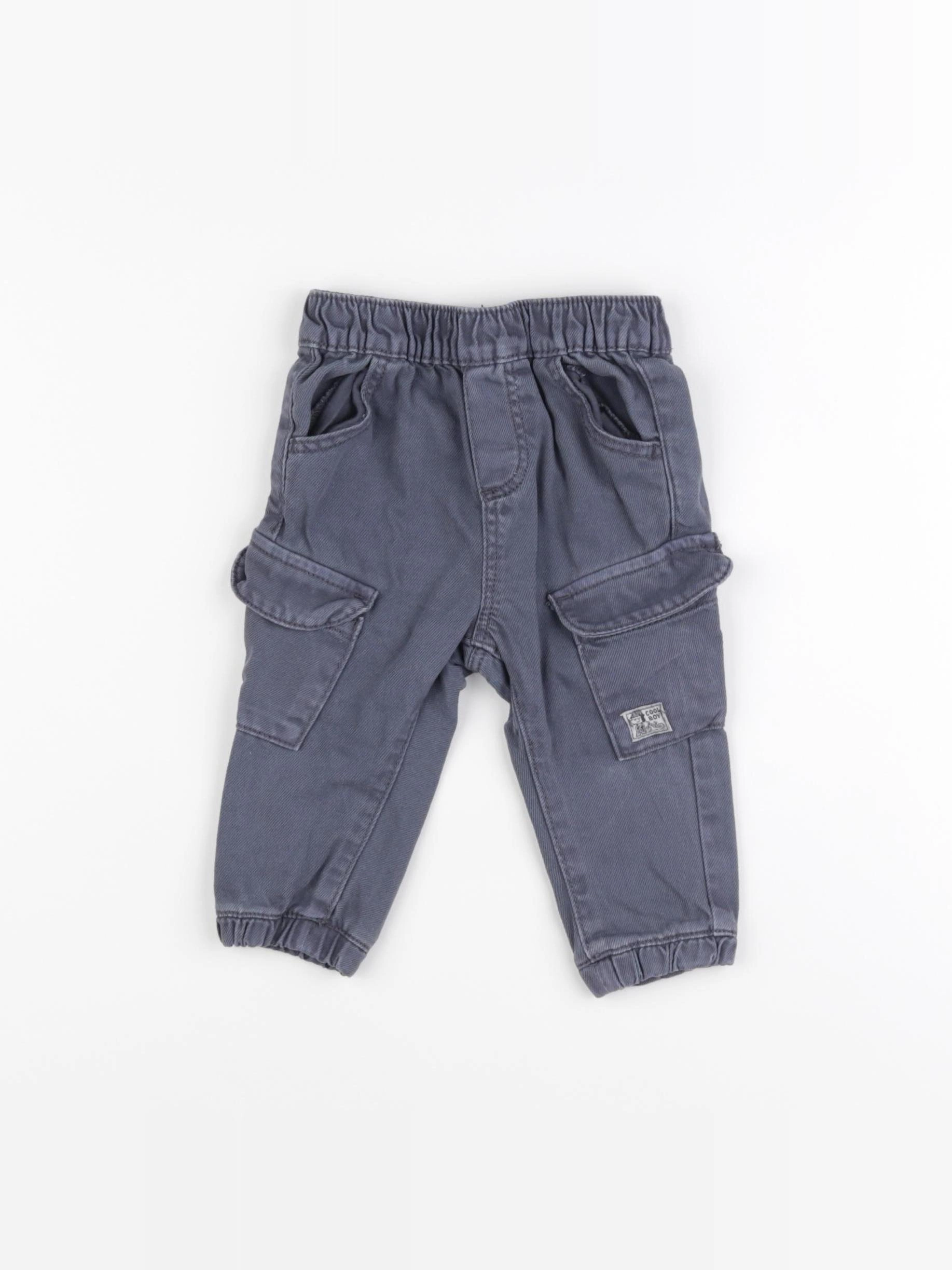 Vertbaudet - pantalon bleu - 6 mois