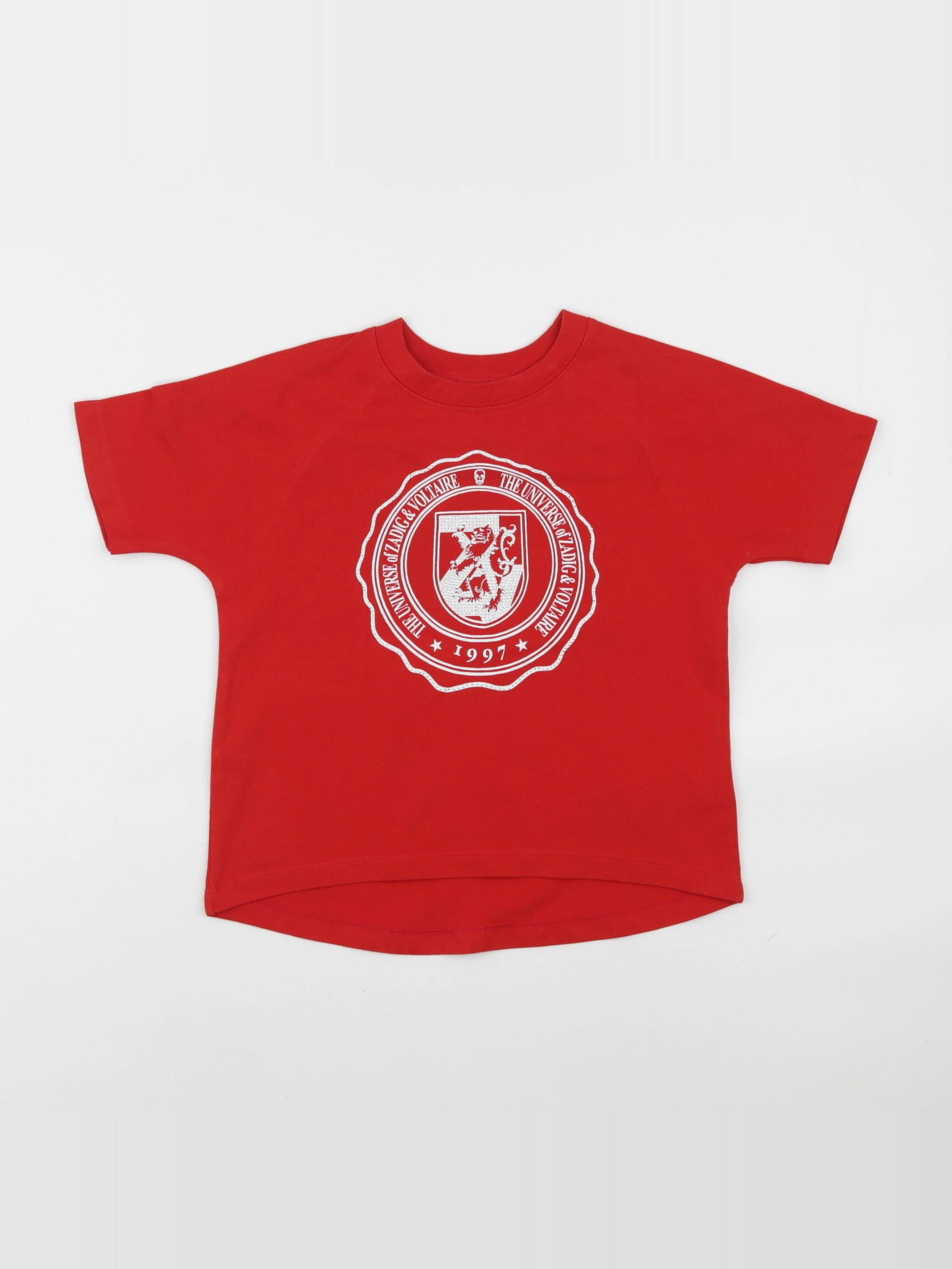 Zadig & Voltaire - tee-shirt rouge - 6 ans