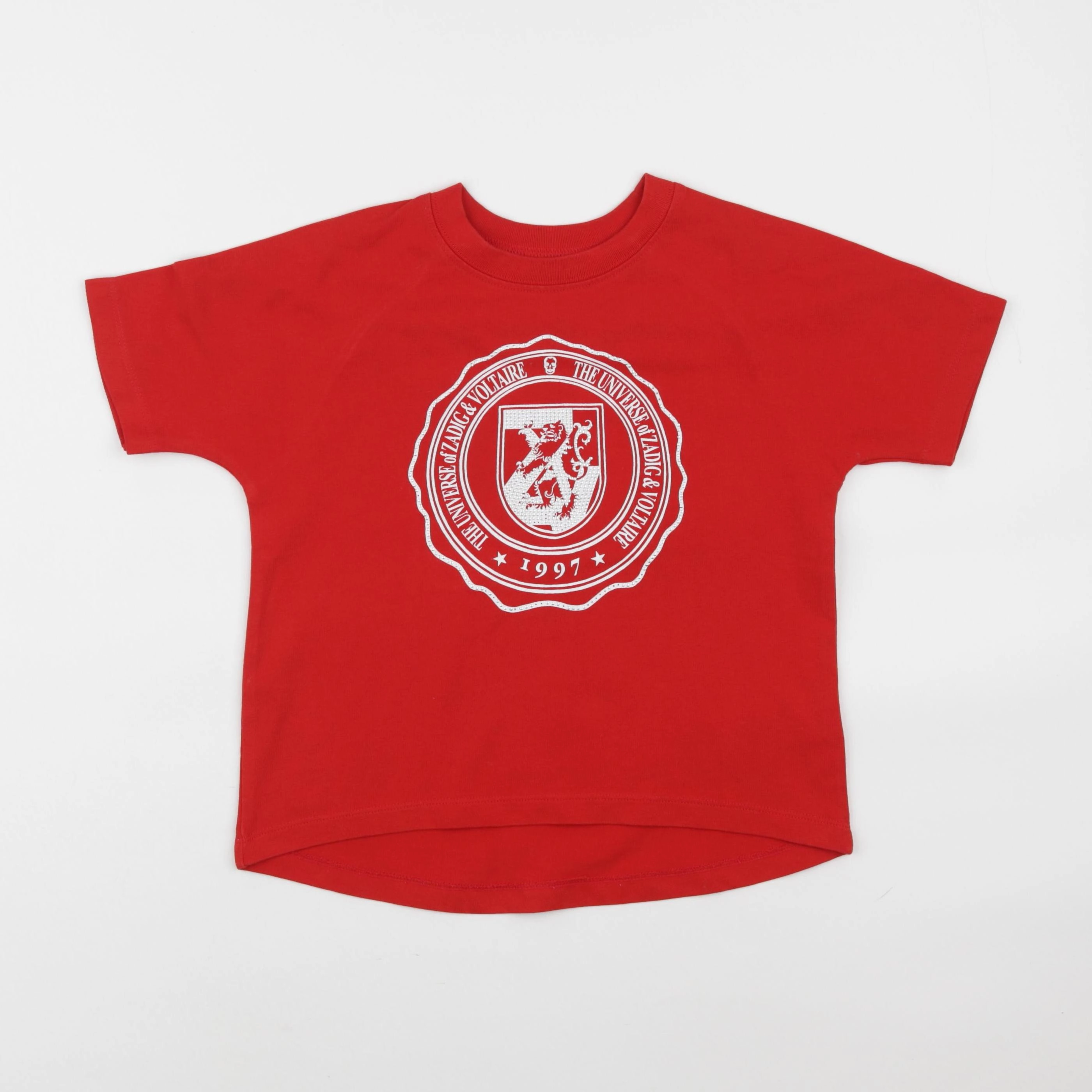 Zadig & Voltaire - tee-shirt rouge - 6 ans
