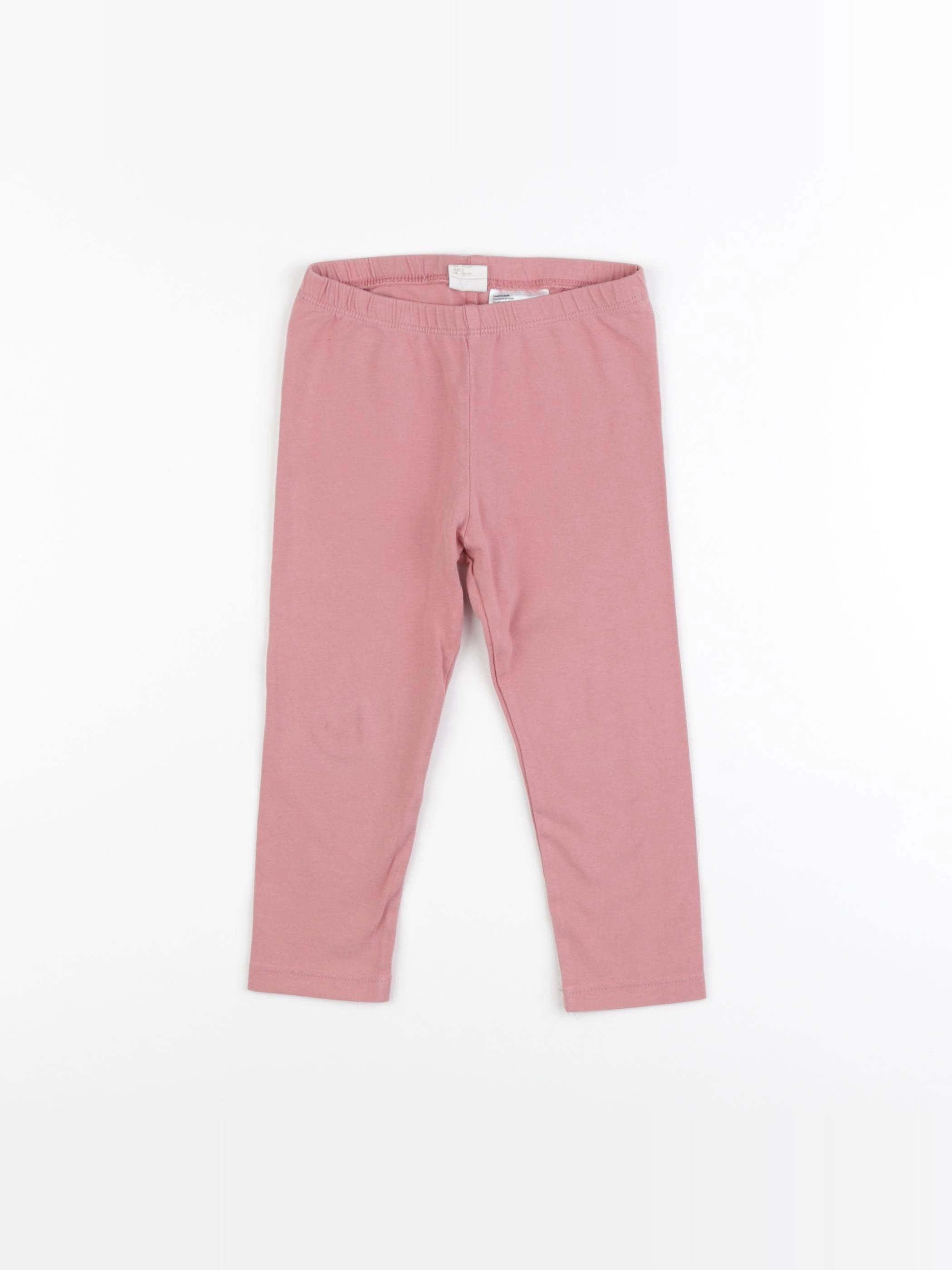 H&M - legging rose - 18/24 mois