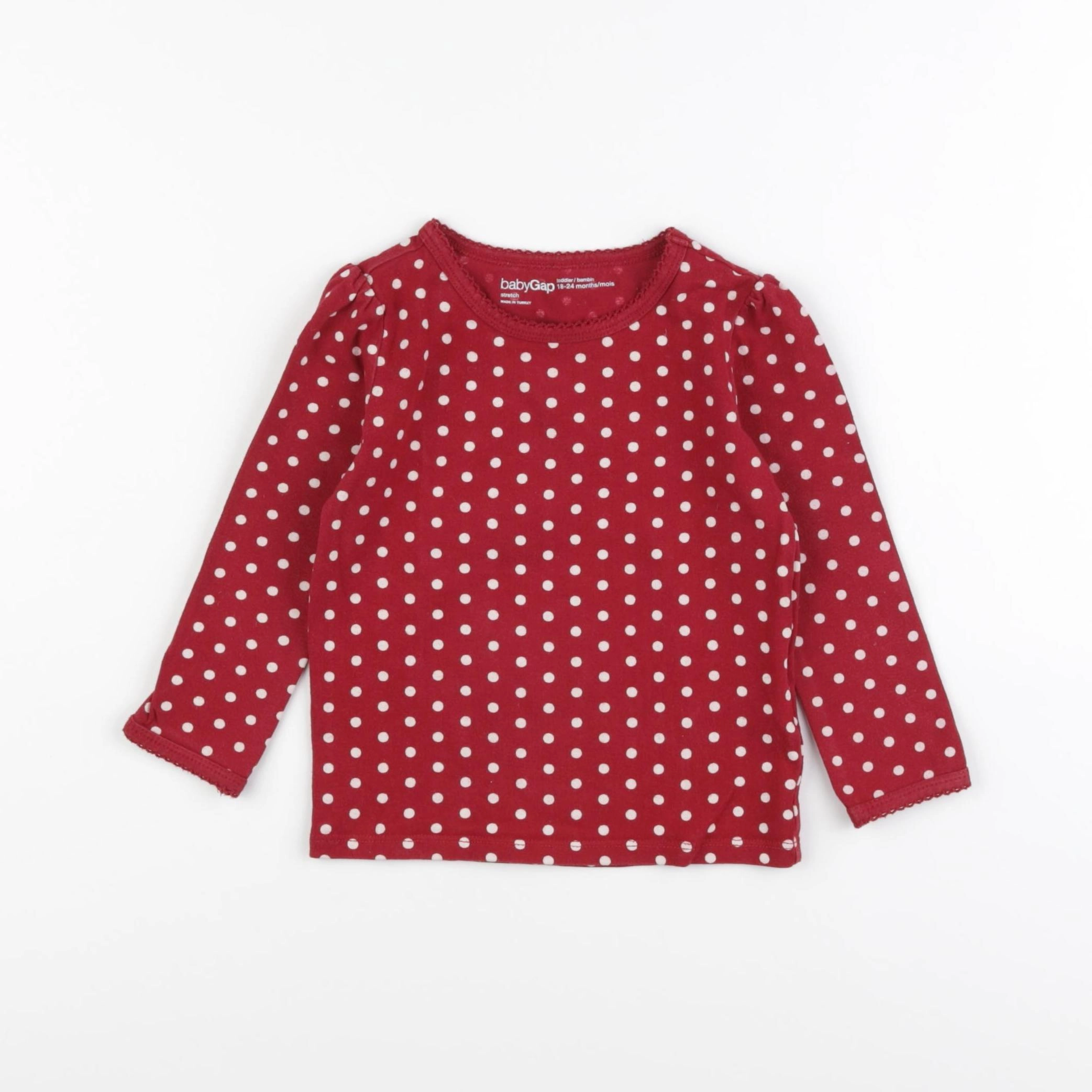 GAP - tee-shirt rouge - 18/24 mois