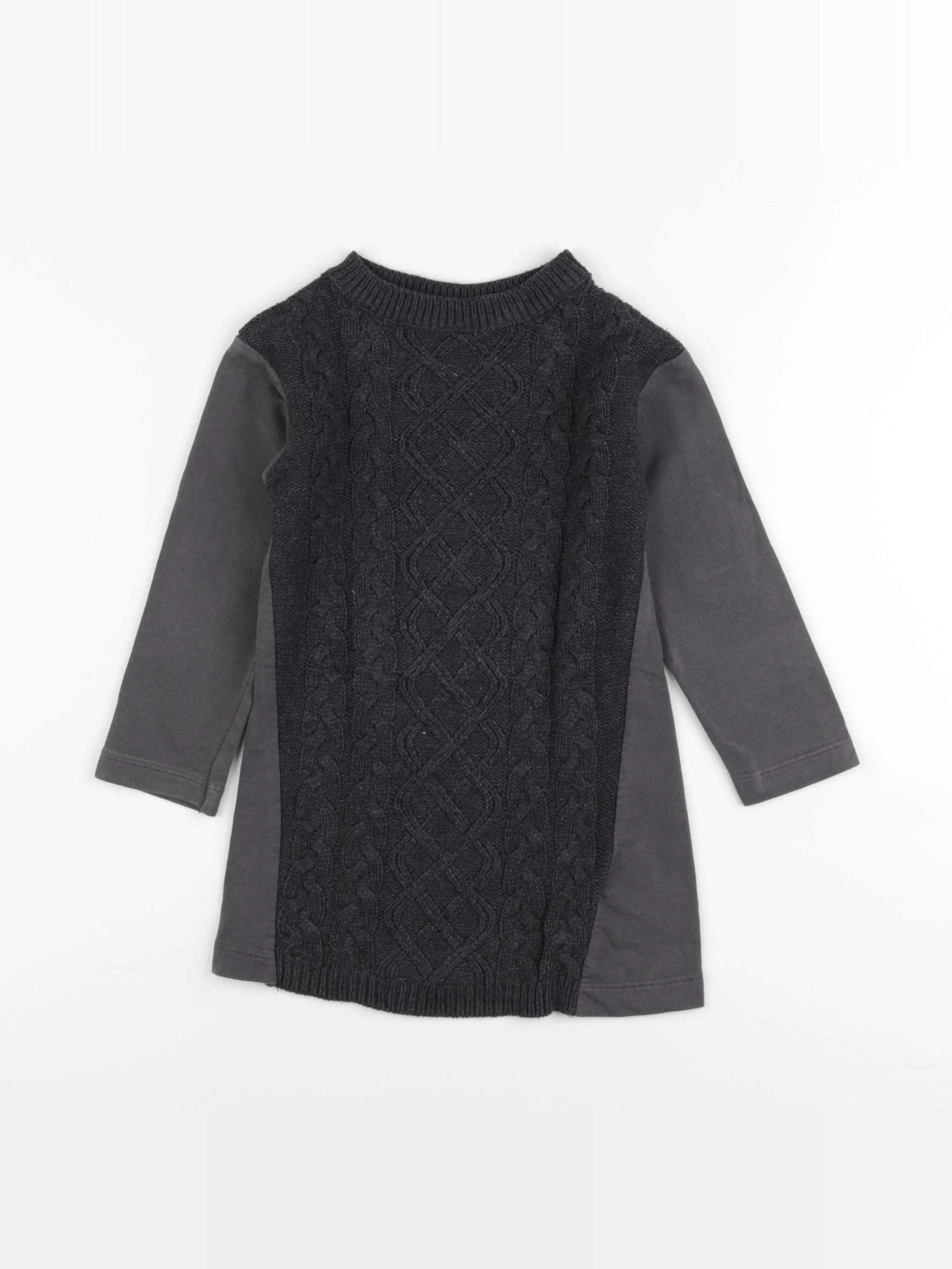 Vertbaudet - robe gris - 3 ans