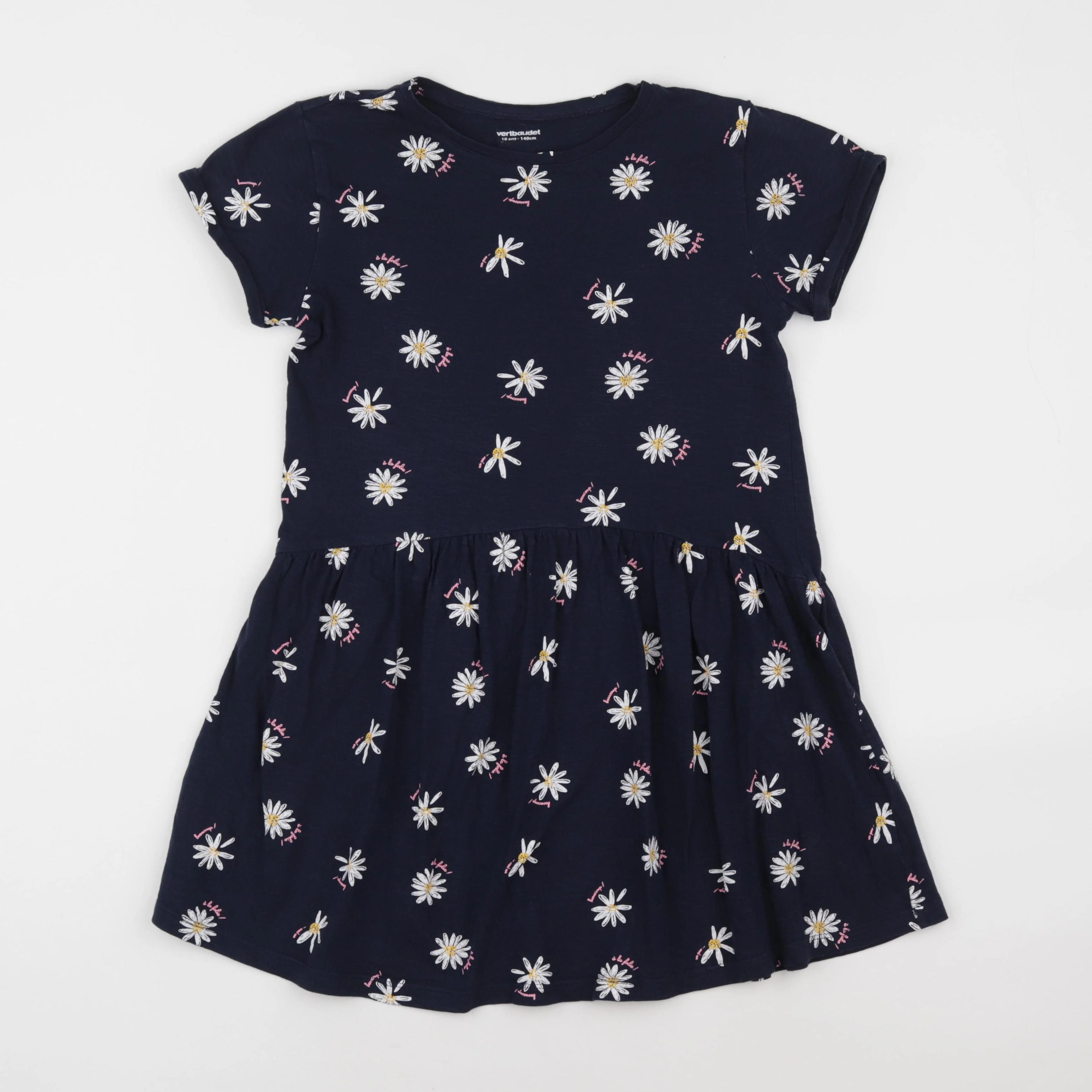 Vertbaudet - robe bleu - 10 ans