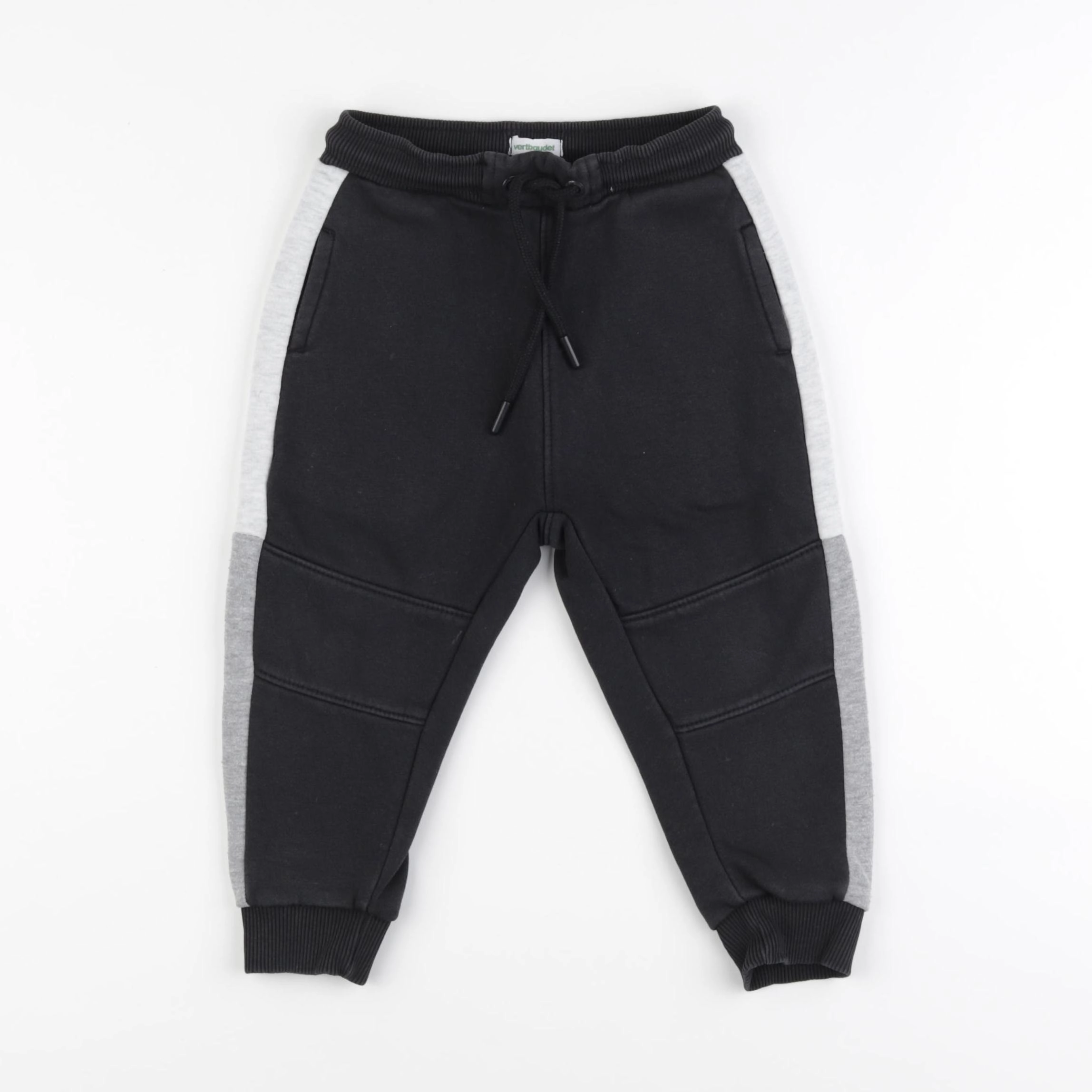 Vertbaudet - jogging gris, noir - 3 ans