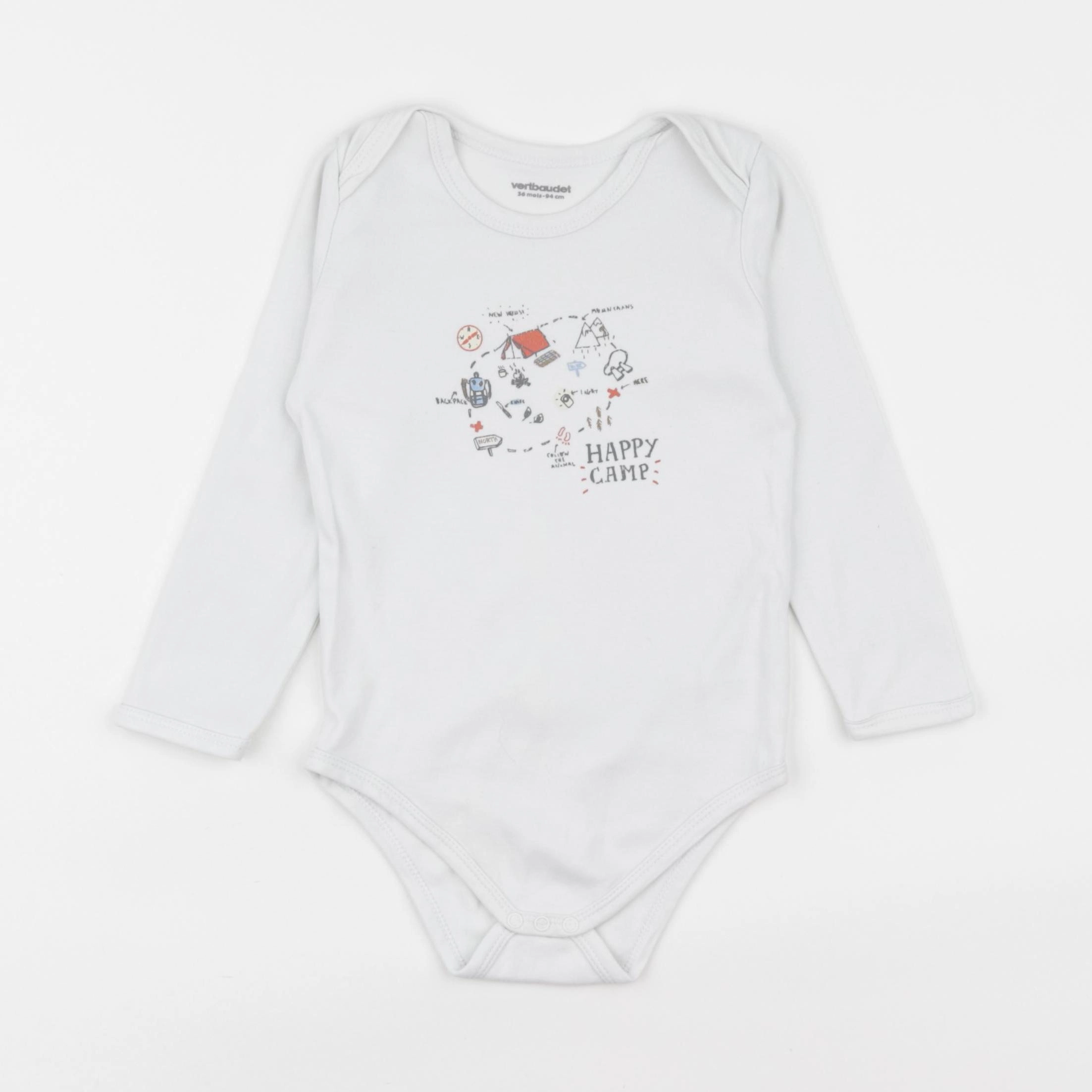 Vertbaudet - body blanc - 36 mois