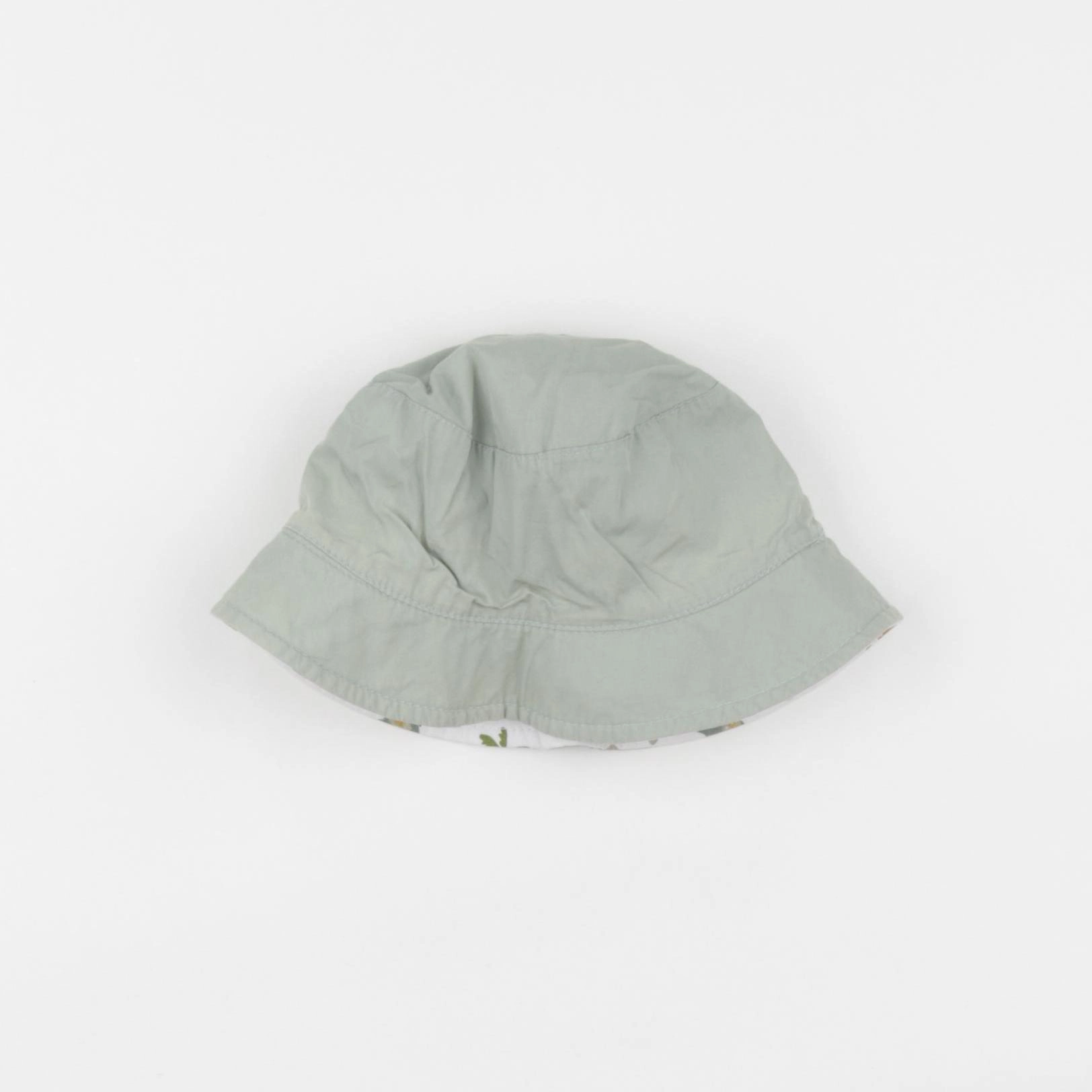 Vertbaudet - chapeau réversible blanc, vert - 12/18 mois