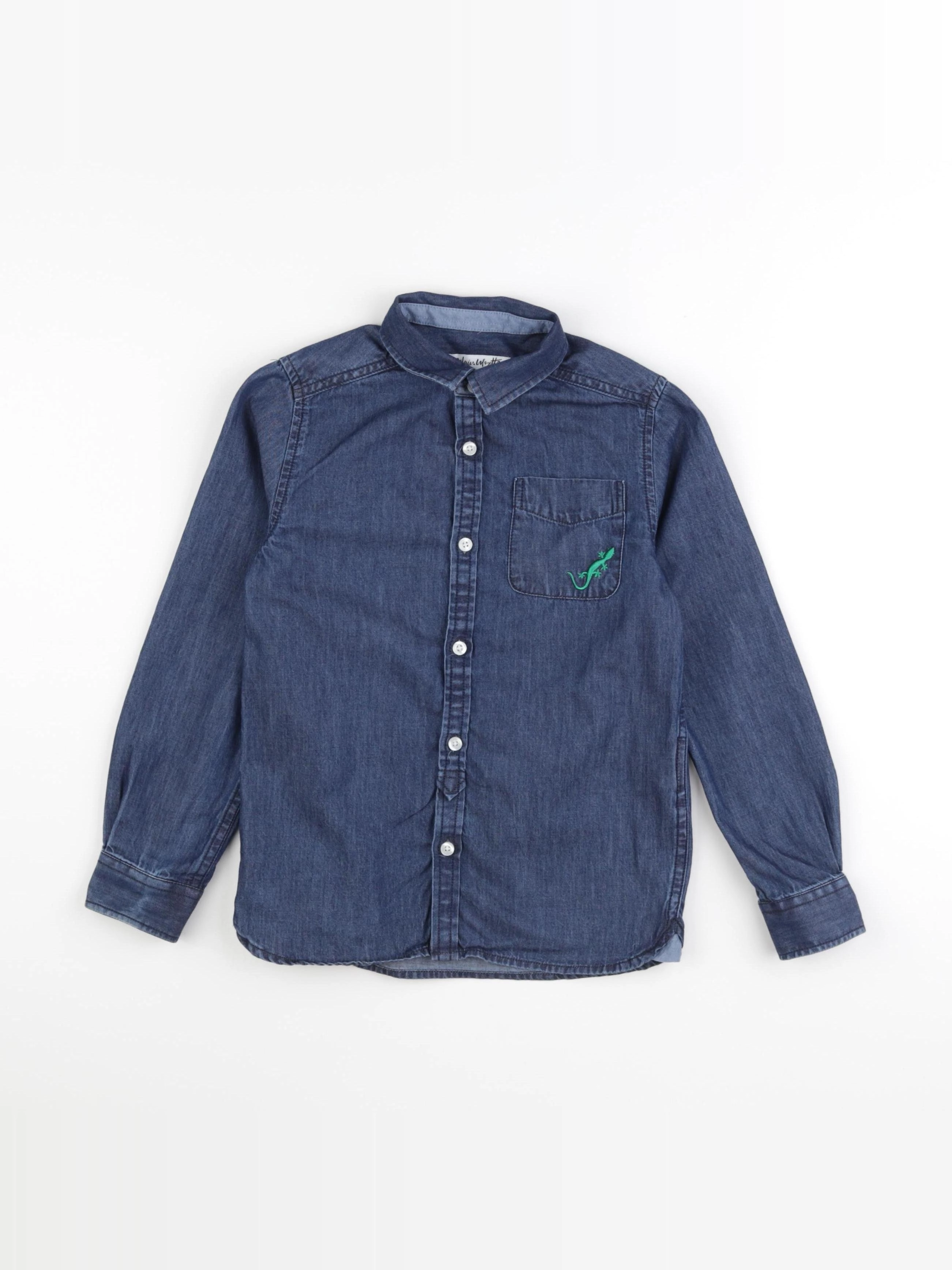 Galeries Lafayette - chemise bleu - 8 ans