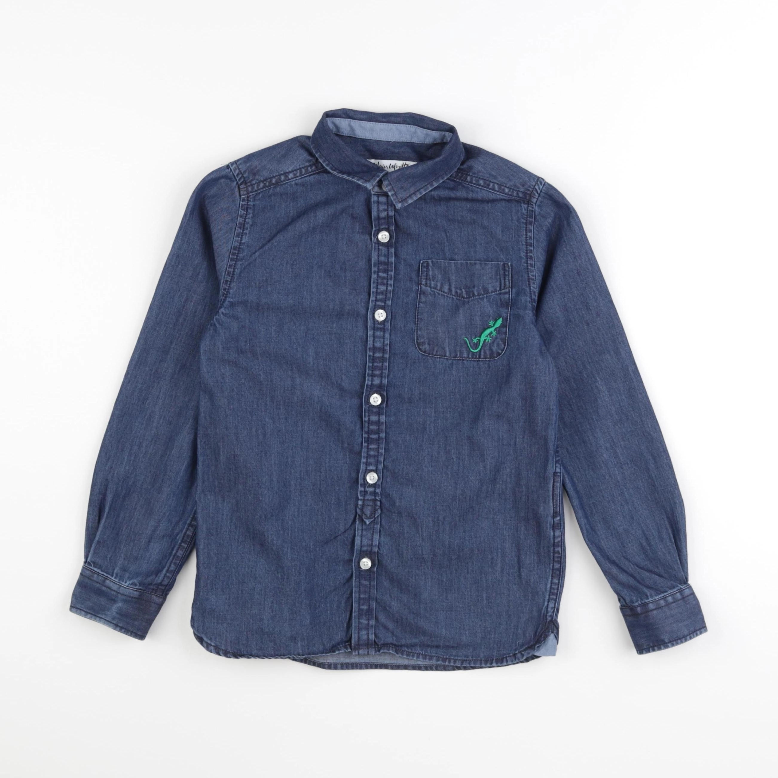 Galeries Lafayette - chemise bleu - 8 ans