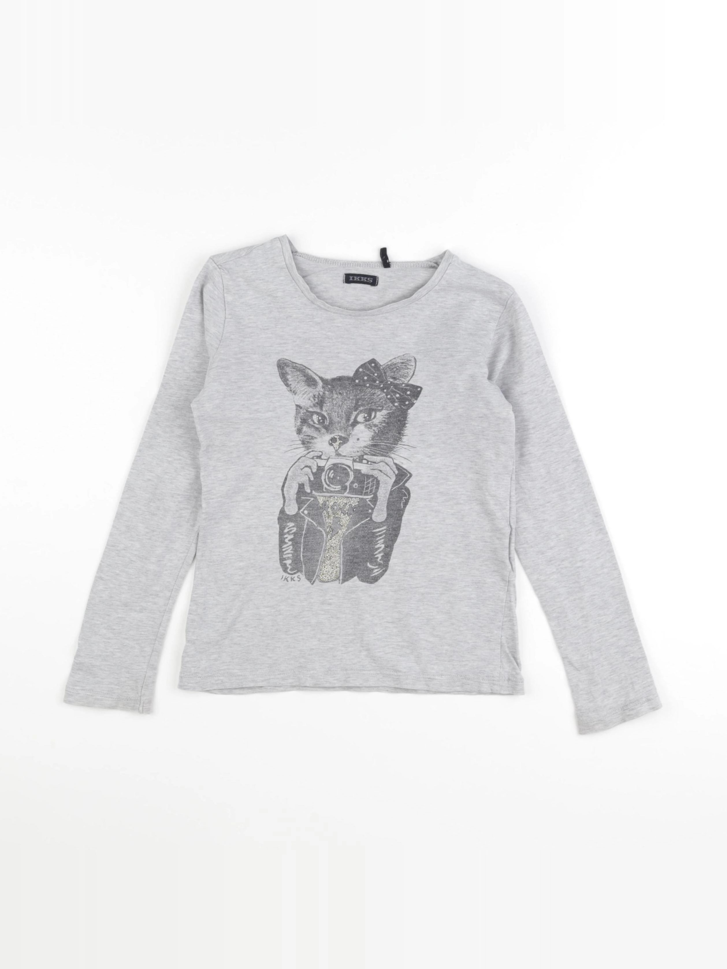IKKS - tee-shirt gris - 8 ans
