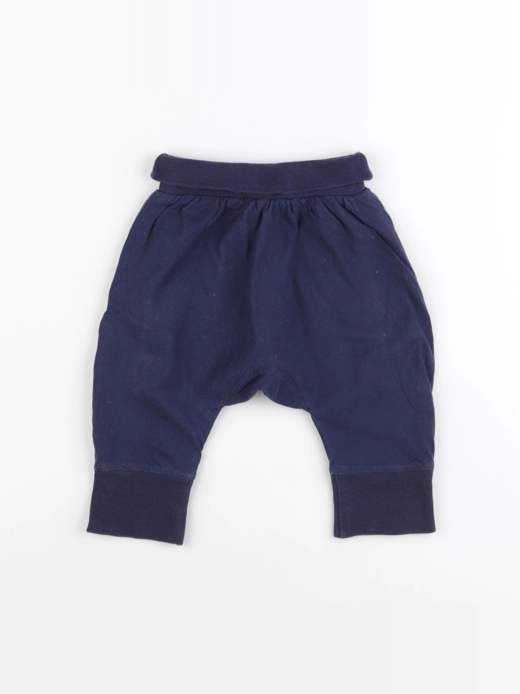 Boutchou - sarouel doublé bleu - 6 mois