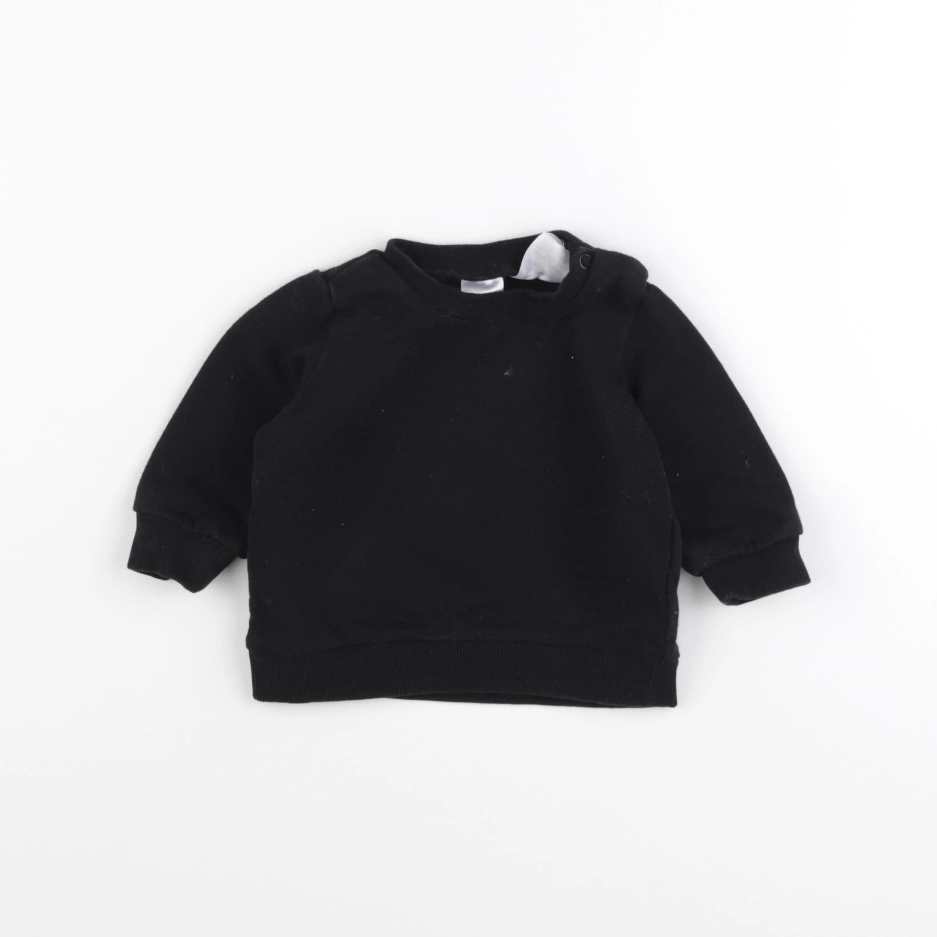 H&M - sweat noir - 3 mois