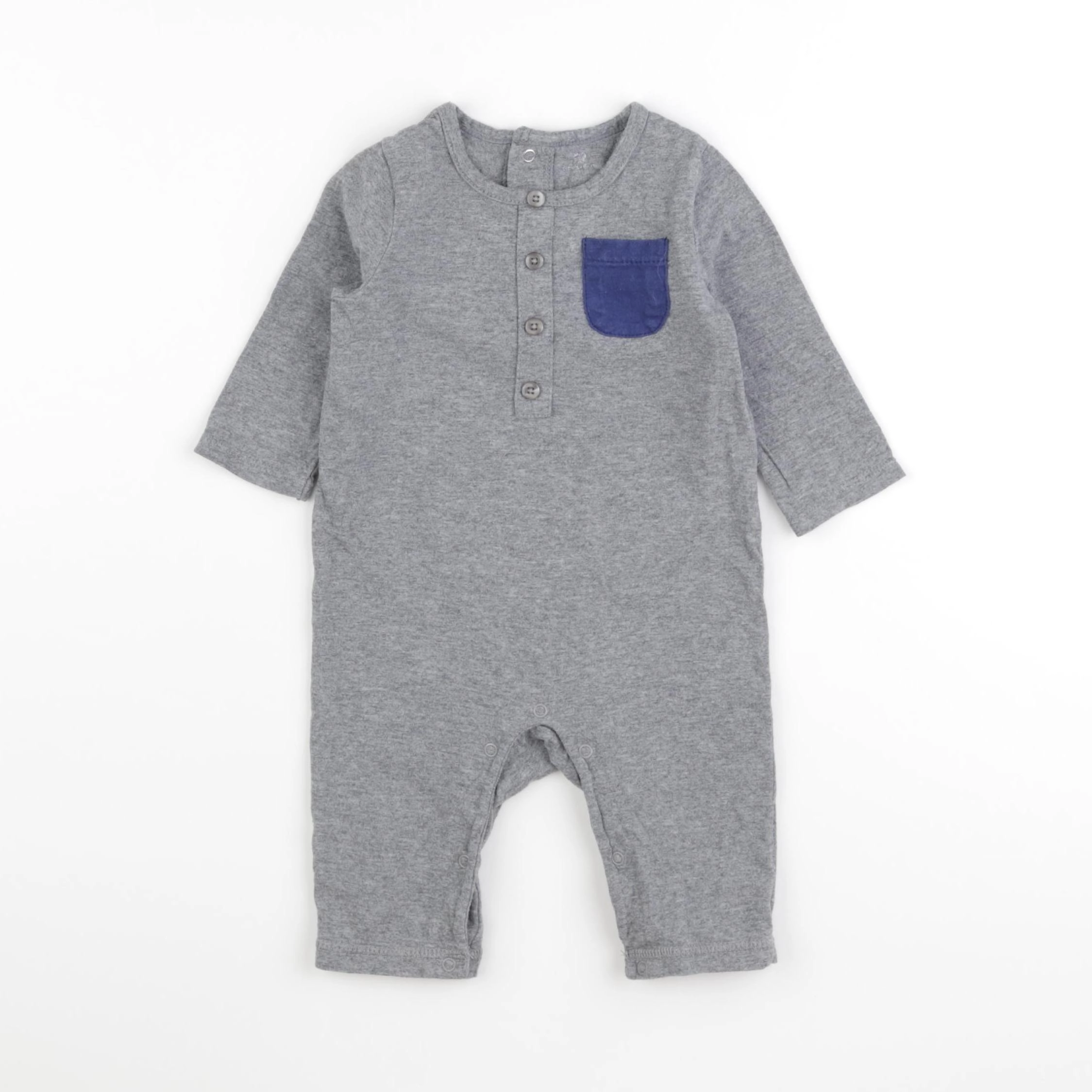 La Redoute - pyjama coton gris - 3 mois