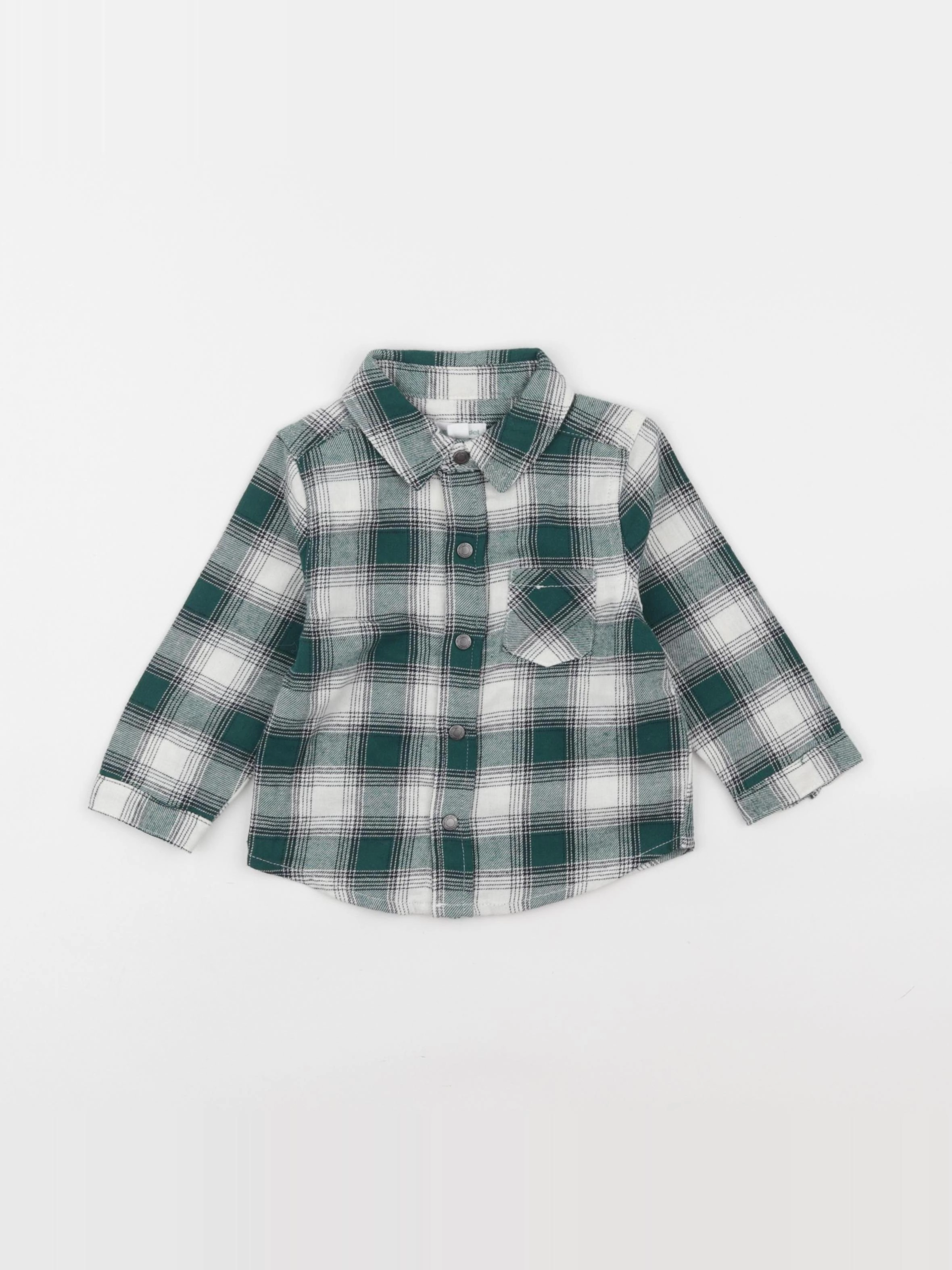 Vertbaudet - chemise multicolore - 12 mois