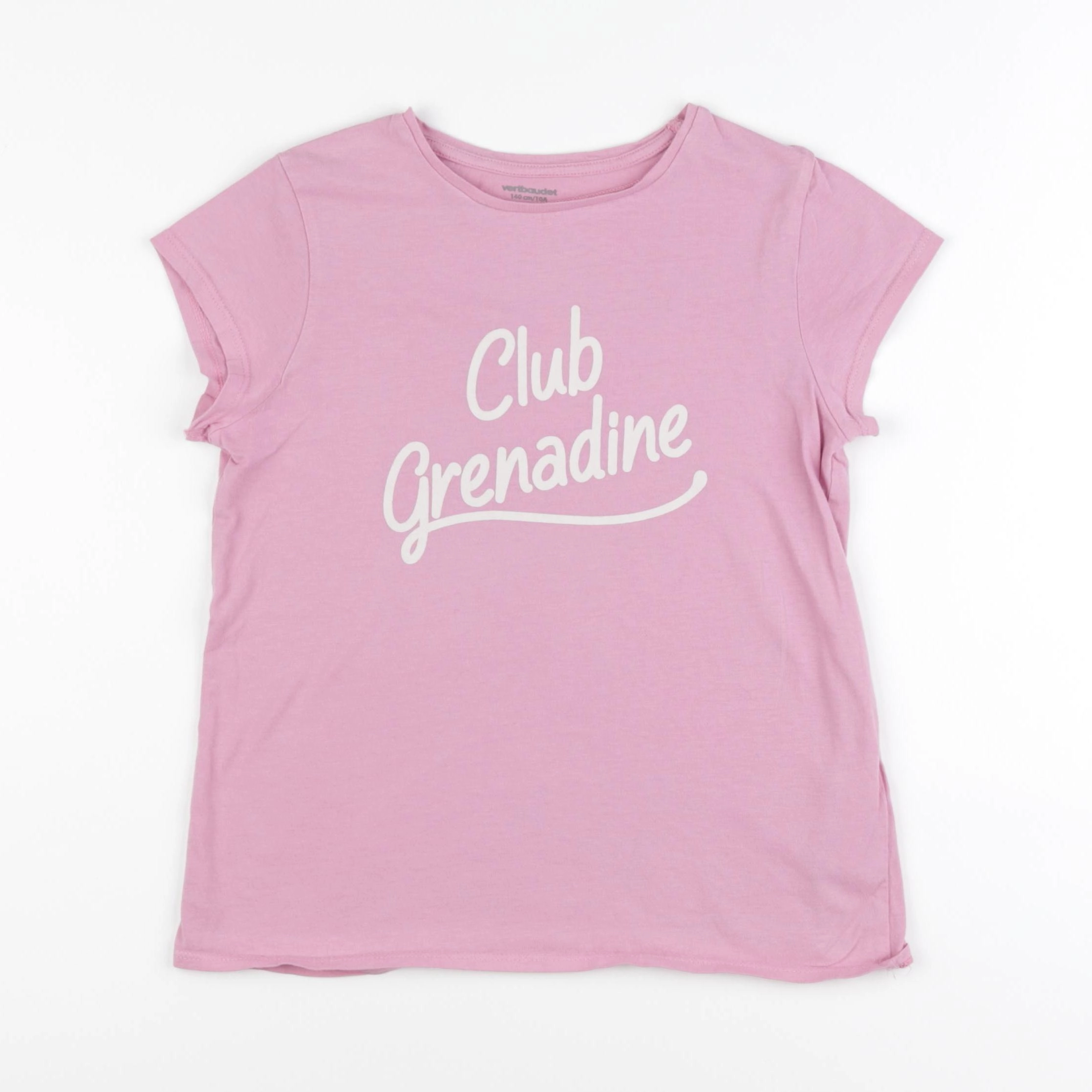 Vertbaudet - tee-shirt rose - 10 ans