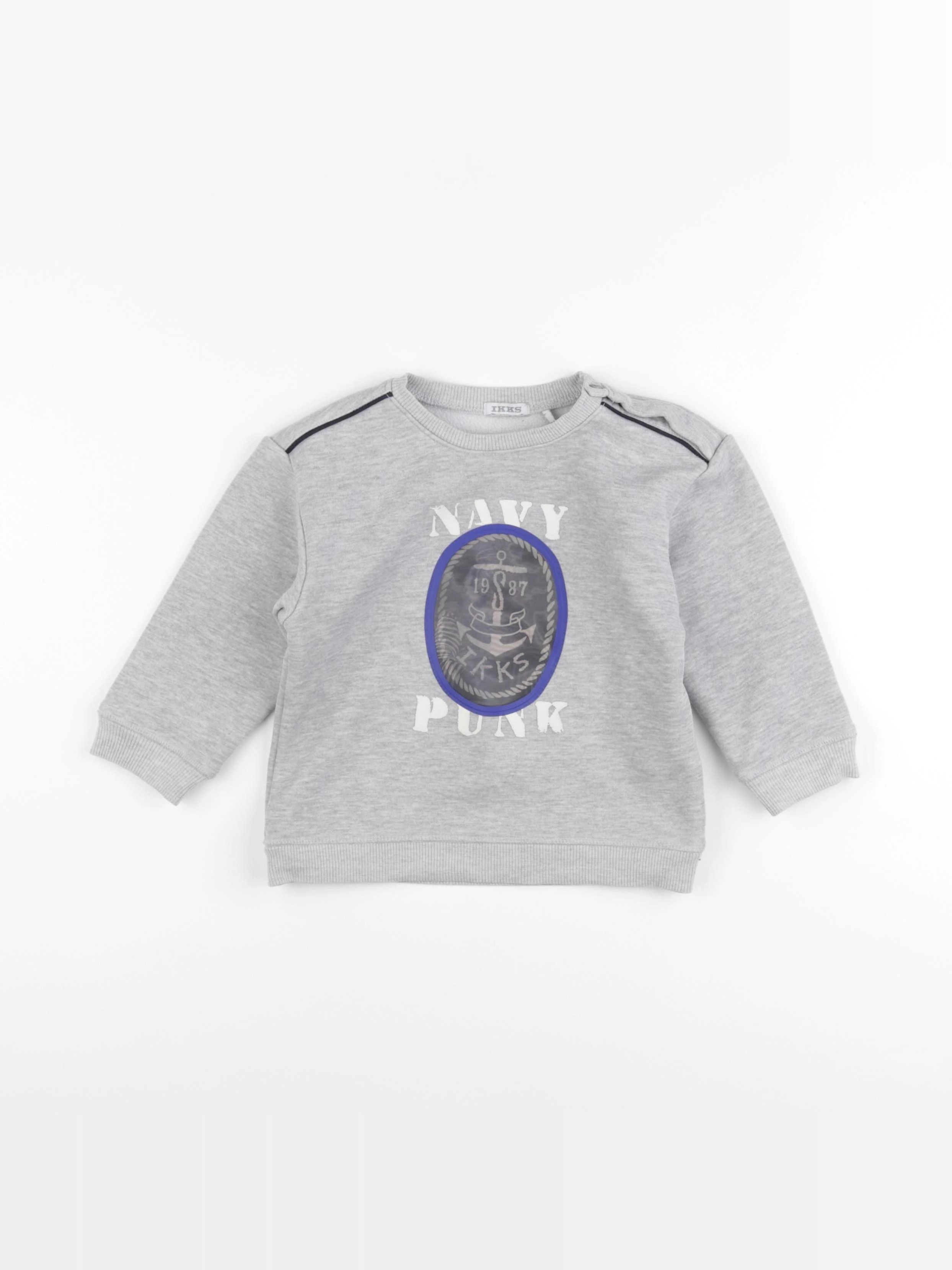IKKS - sweat gris - 2 ans