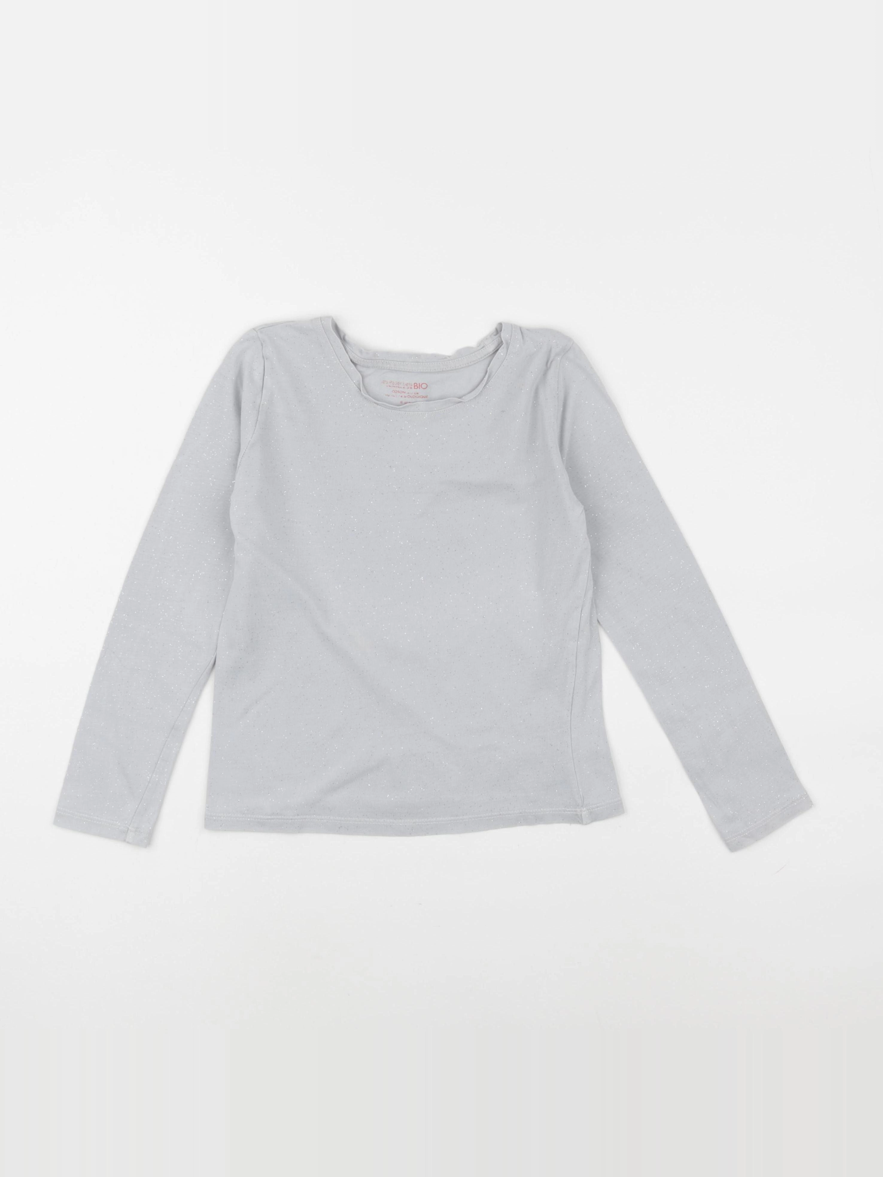 Monoprix - tee-shirt gris, argent - 8 ans