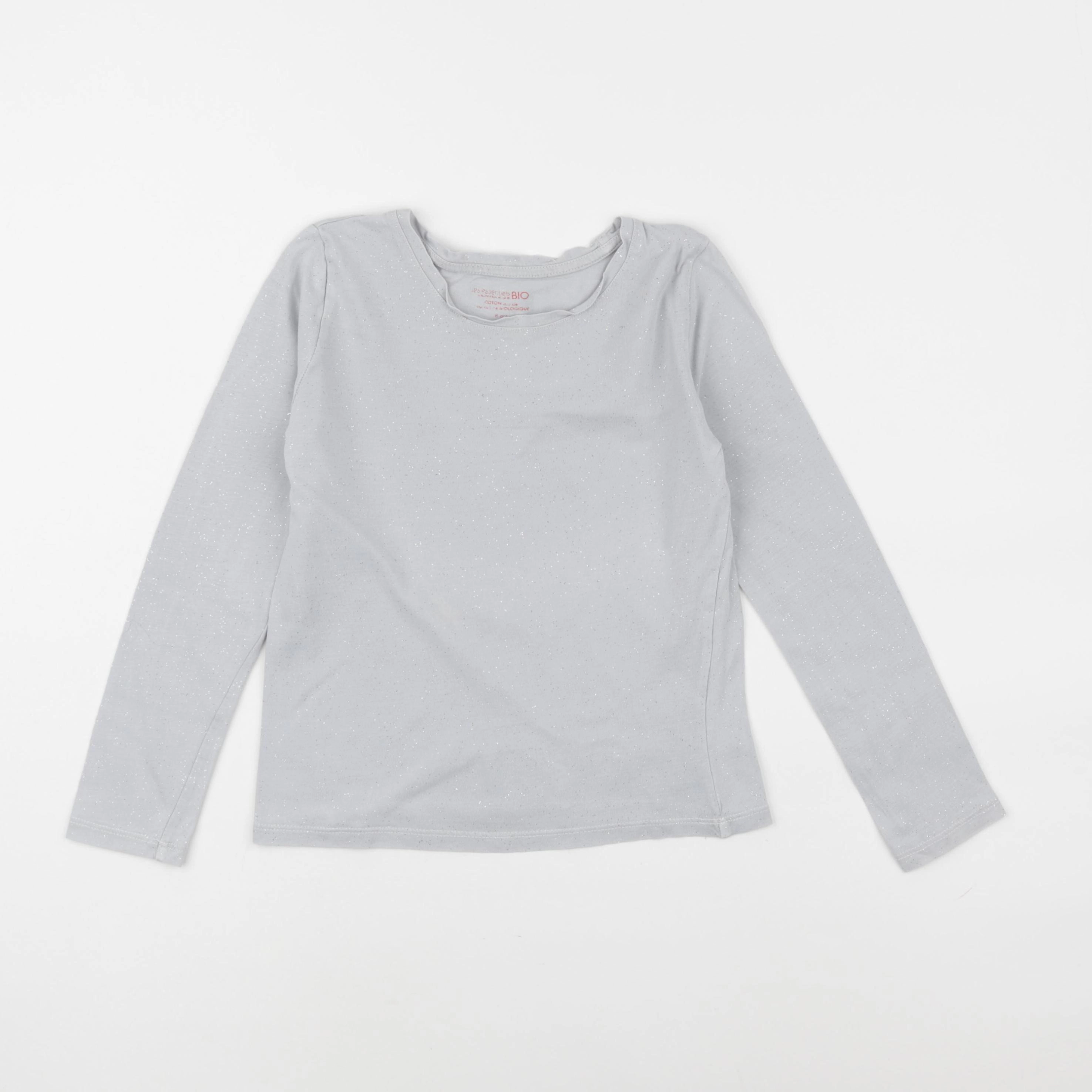 Monoprix - tee-shirt gris, argent - 8 ans