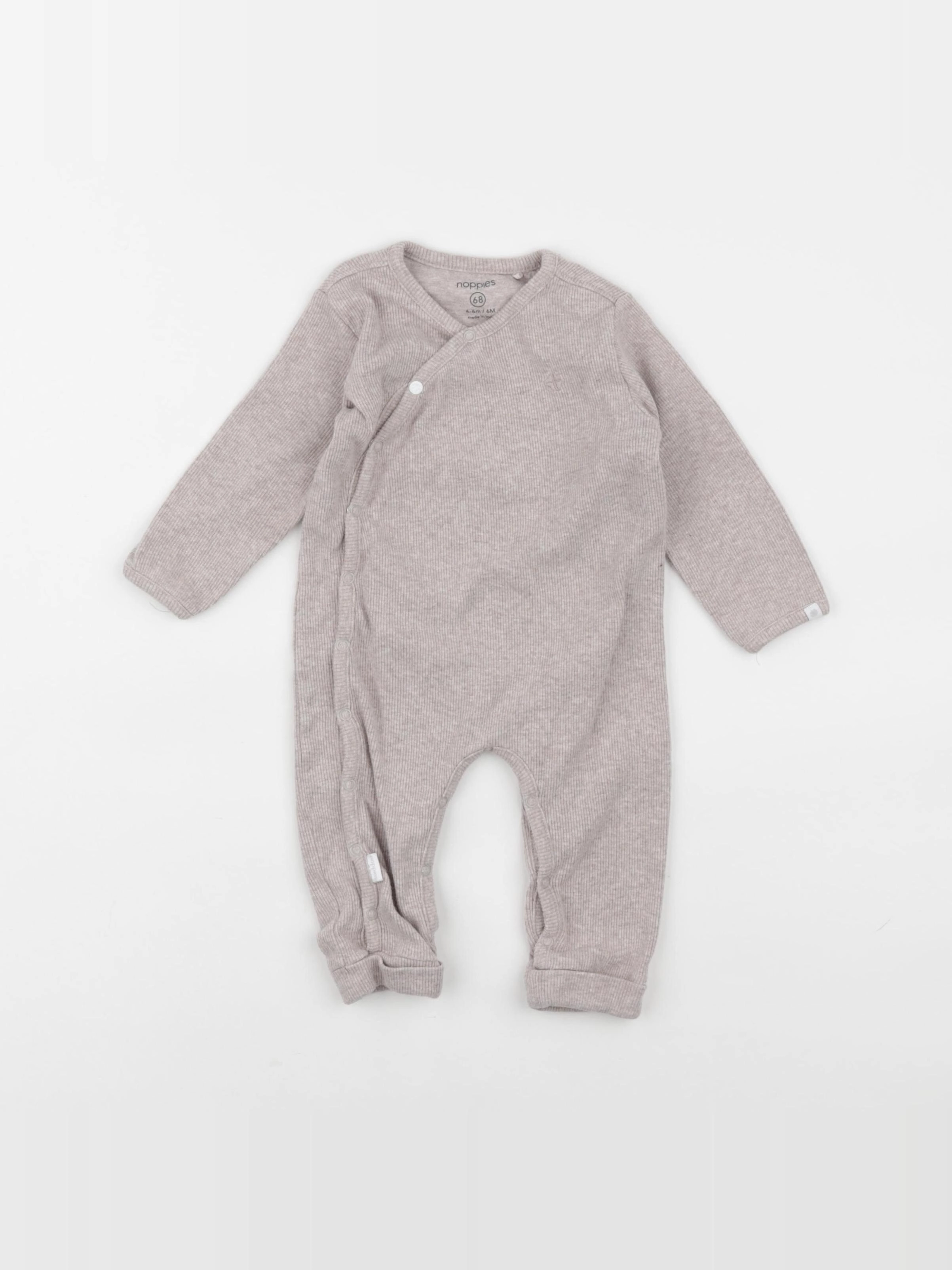 Noppies - pyjama coton beige - 3/6 mois