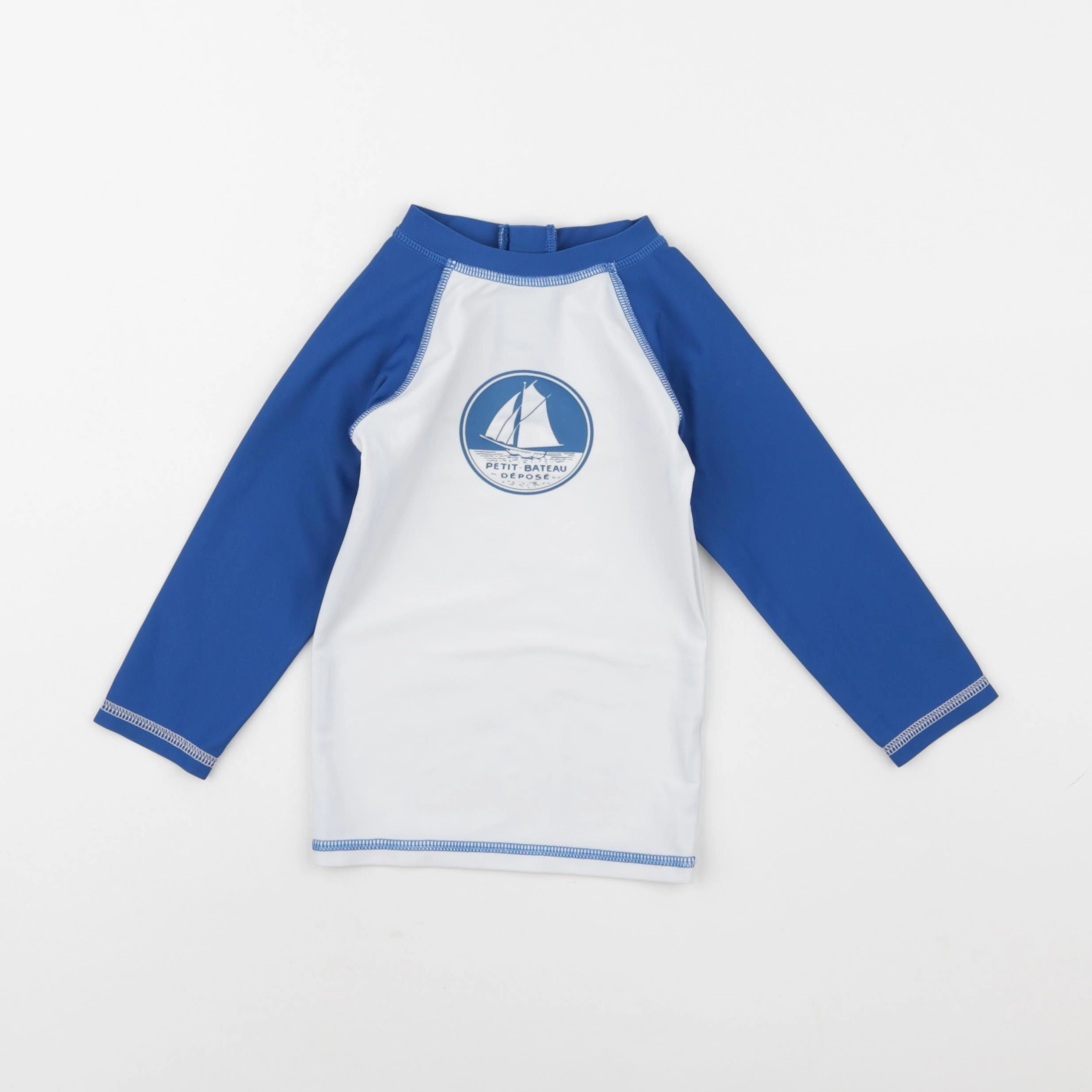 Petit Bateau - tee-shirt de bain bleu, blanc - 36 mois