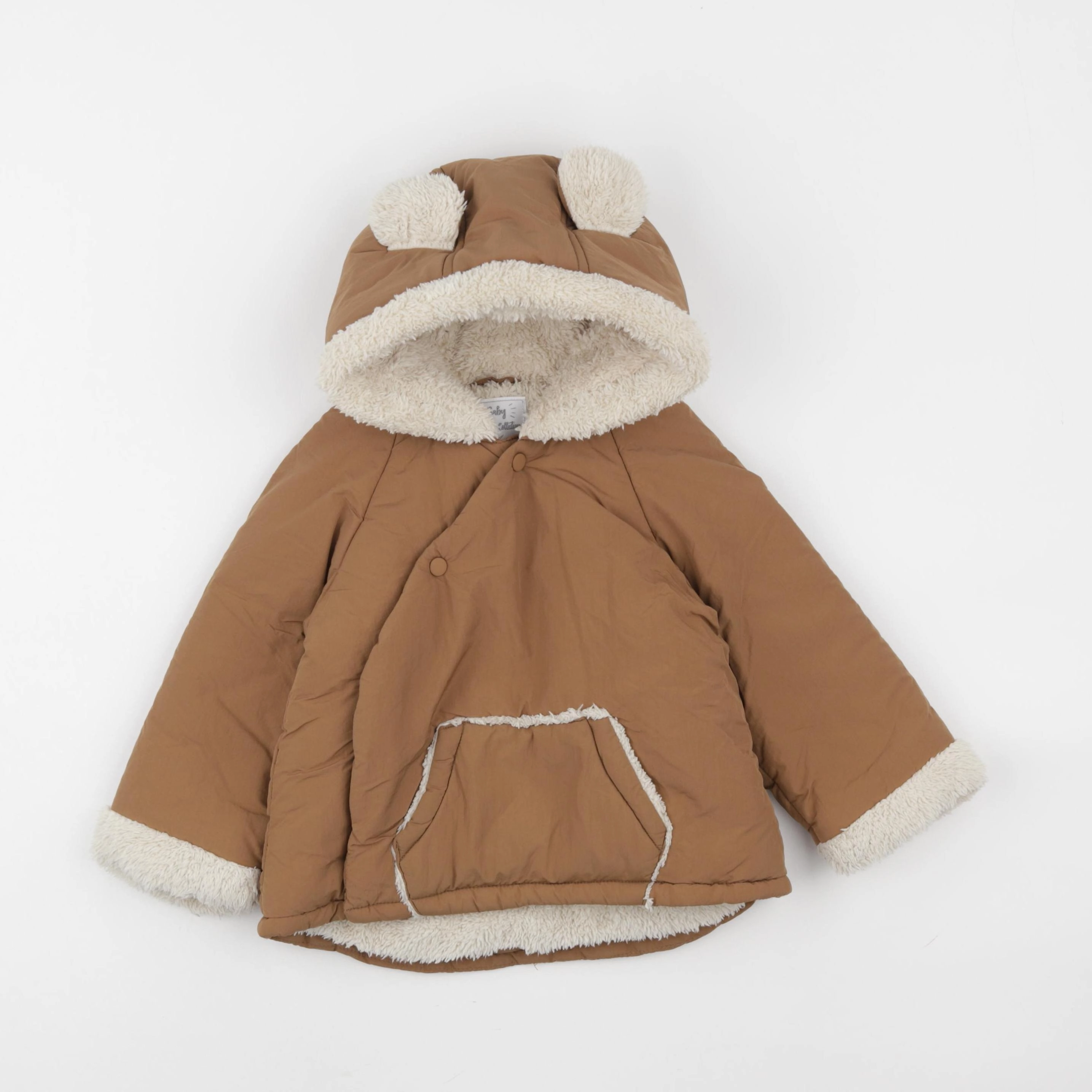 Vertbaudet - doudoune marron - 2 ans