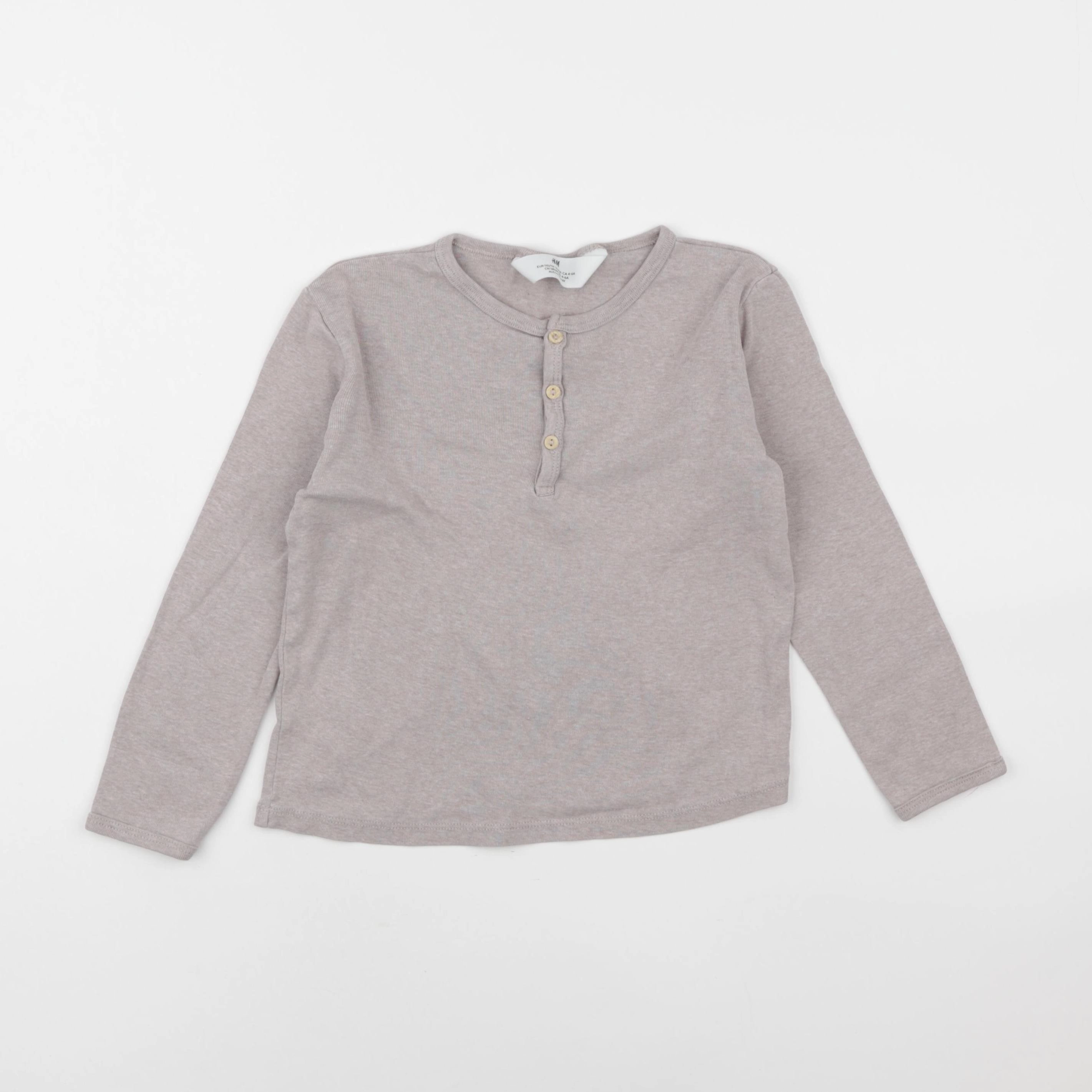 H&M - tee-shirt beige - 4/6 ans