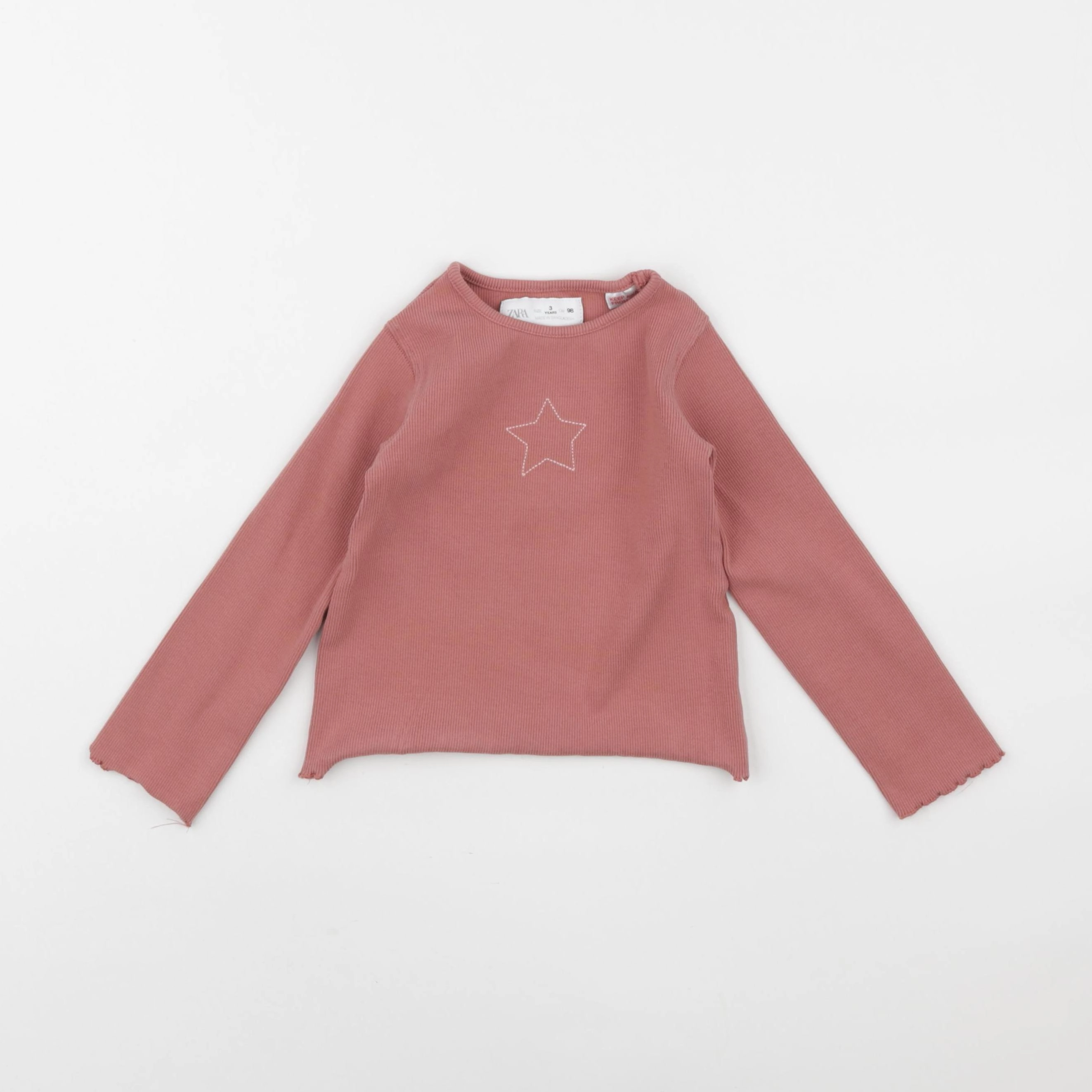Zara - tee-shirt rose - 3 ans