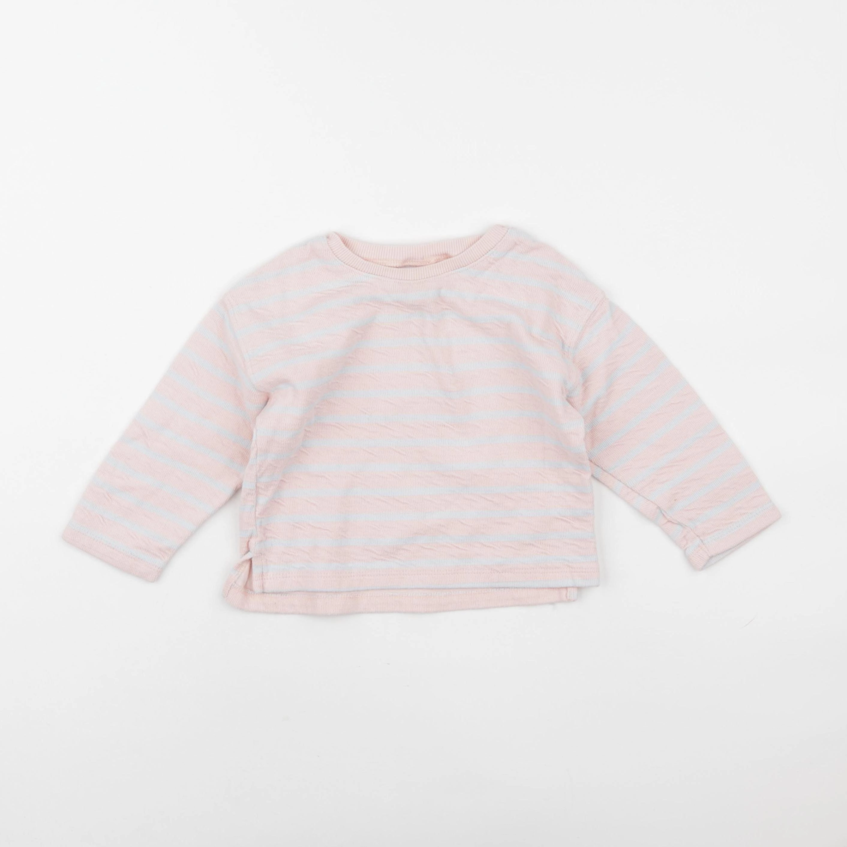 Zara - tee-shirt rose, gris - 2 ans